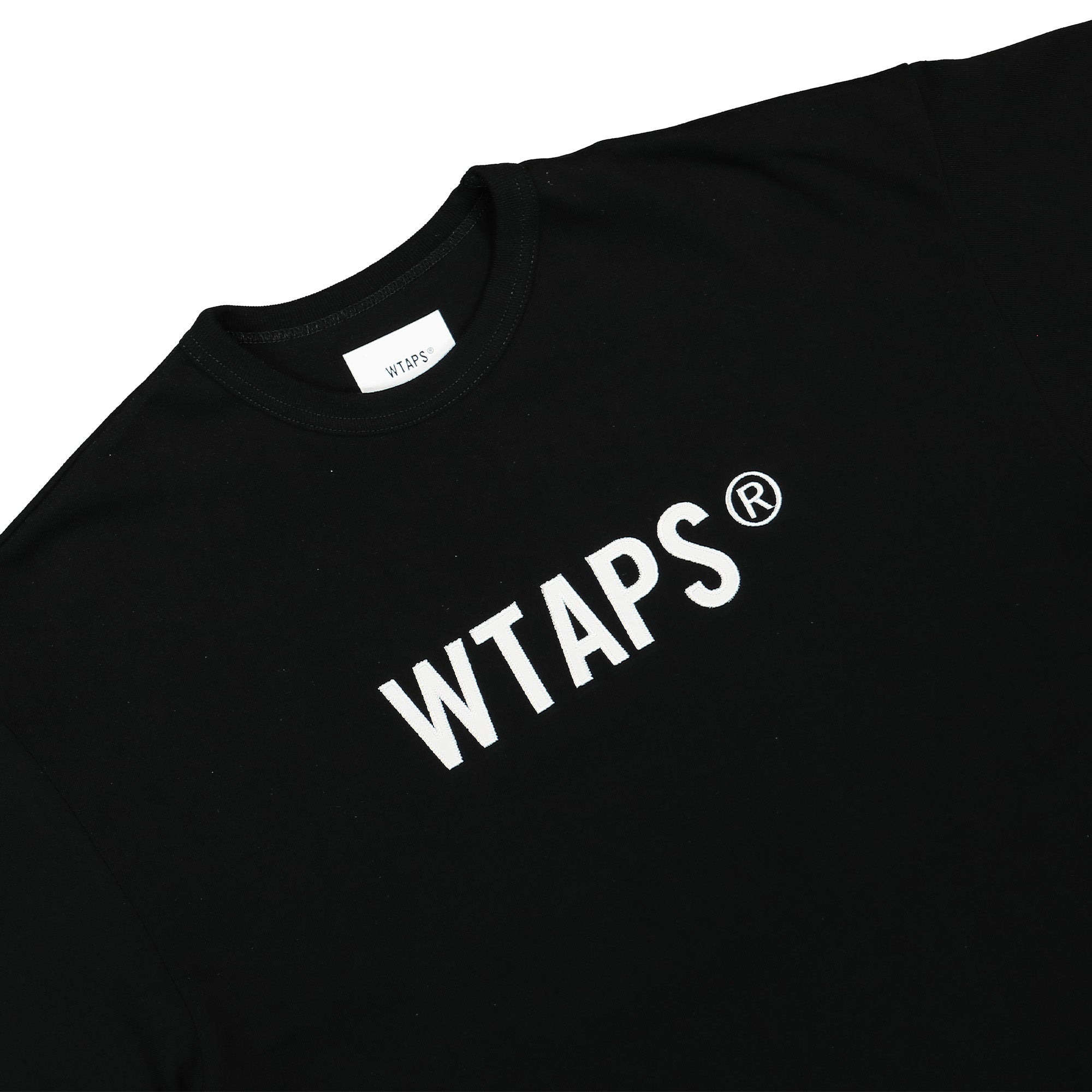 WTAPS Sign / SS / Cotton. TSSC Black T-Shirts Close-up | Overkill