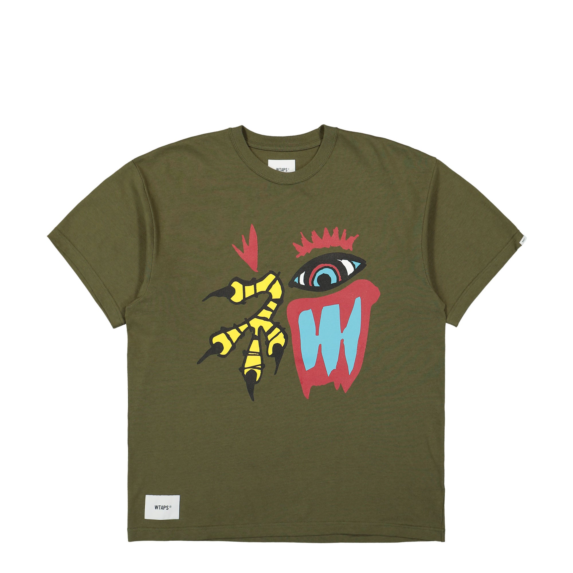 WTAPS OBJ 04 / SS / Cotton. Fuku Olive Drab T-Shirts 241ATDT-CSM28 / Olive Drab | Overkill