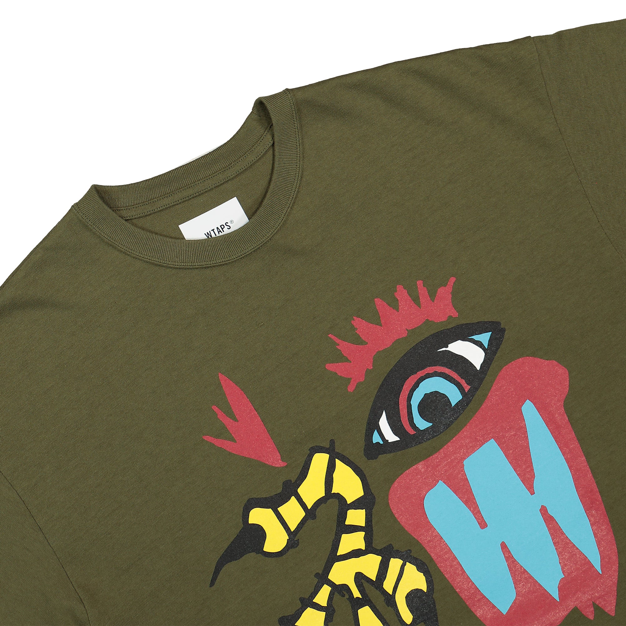 WTAPS OBJ 04 / SS / Cotton. Fuku Olive Drab T-Shirts Material | Overkill