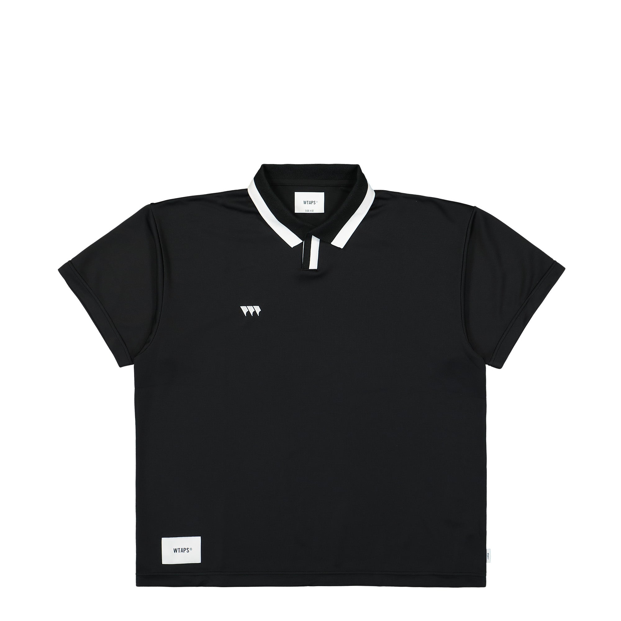 WTAPS DUP 01 / SS / Poly. :///: Black Polo Shirts 241ATDT-CSM38 / Black | Overkill