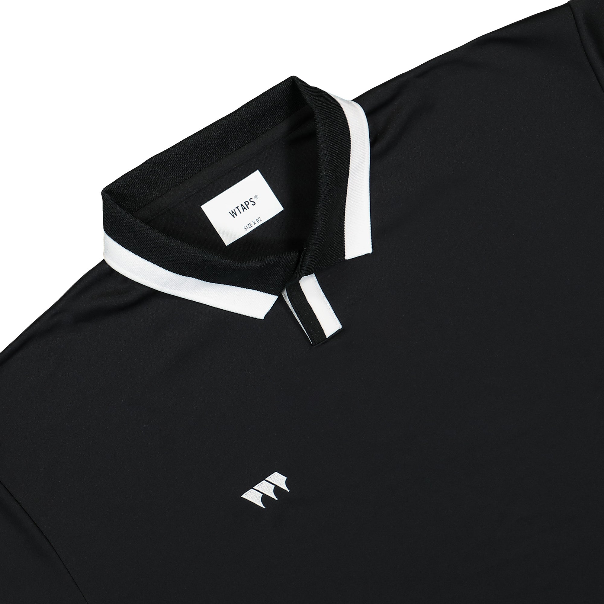 WTAPS DUP 01 / SS / Poly. :///: Black Polo Shirts Close-up | Overkill