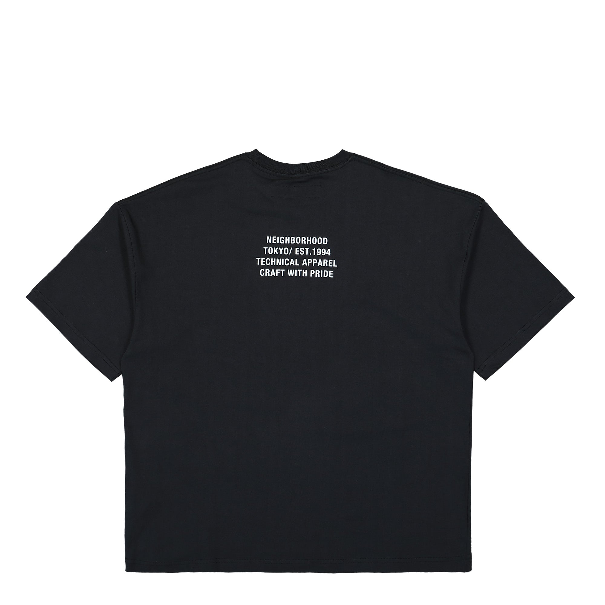 Neighborhood Sheltech Crewneck SS Black T-Shirts Close-up | Overkill
