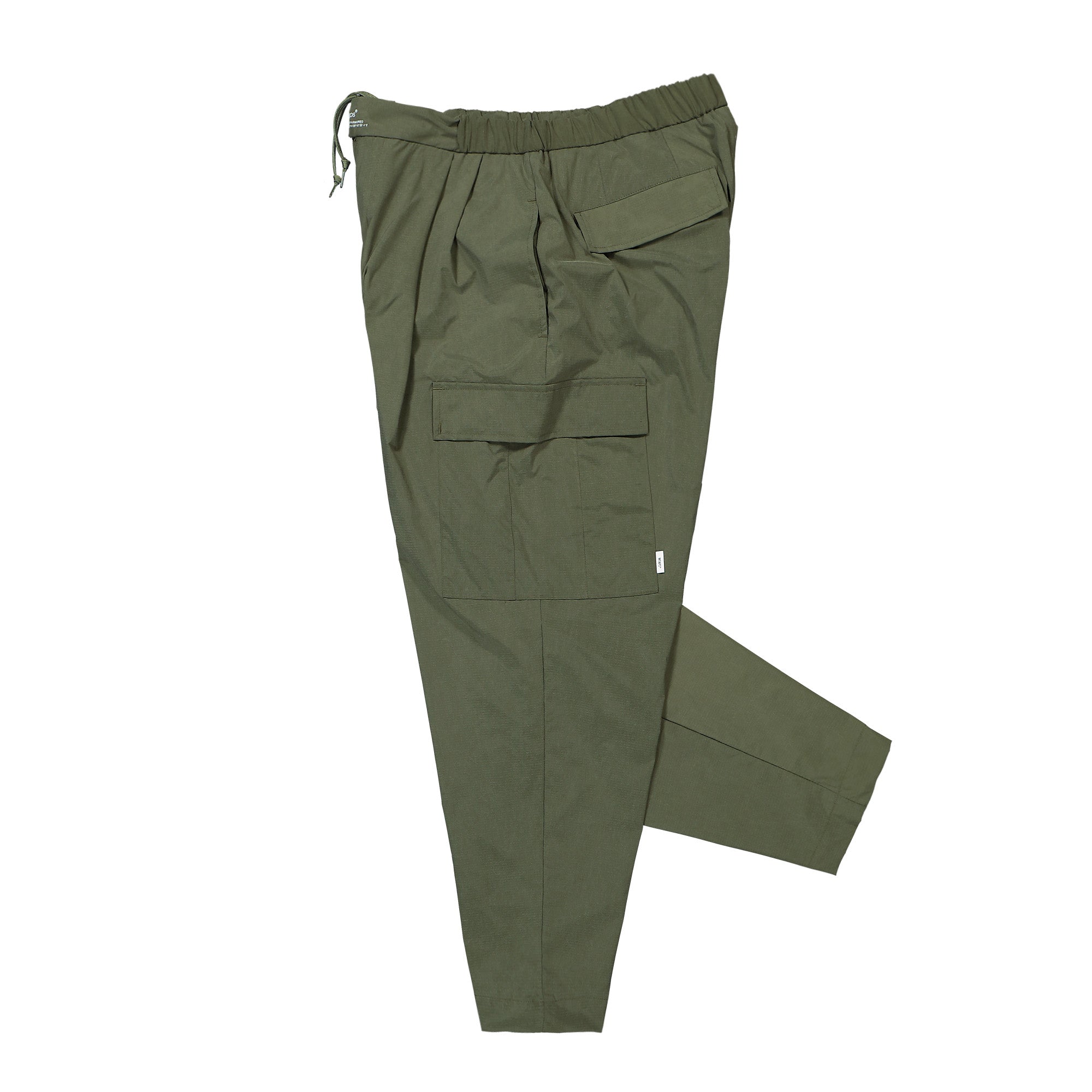 WTAPS Lez / 6P / Trousers Nylon Ripstop Dot Sign Olive Drab Casual Pants Close-up | Overkill