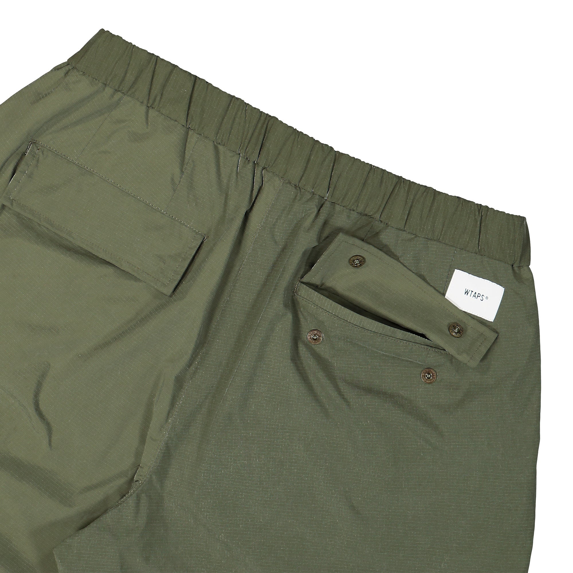 WTAPS Lez / 6P / Trousers Nylon Ripstop Dot Sign Olive Drab Casual Pants Detail view 1 | Overkill