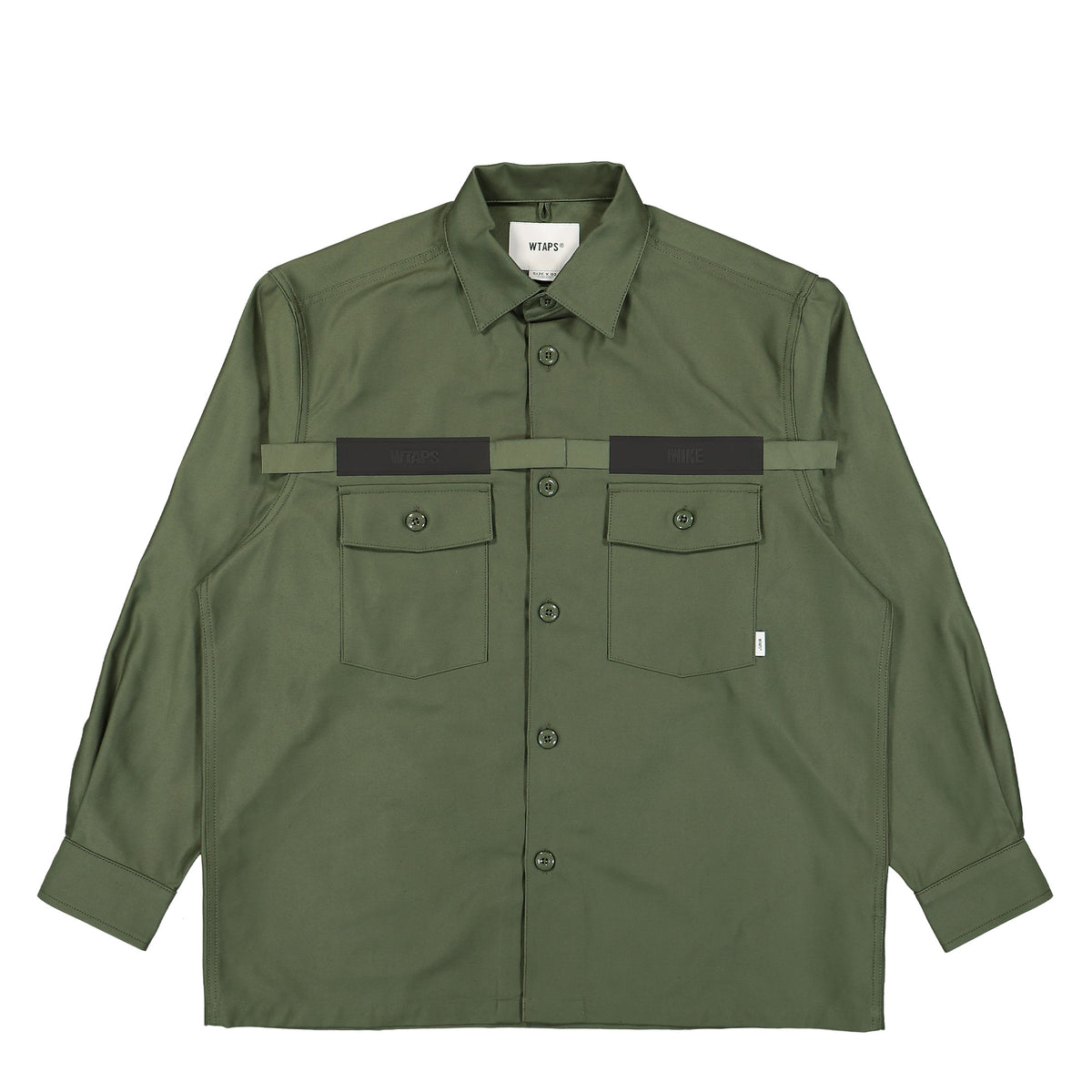 WTAPS CBW 01 / LS / Cotton. Satin. Identity 241CWDT-SHM02 / Olive 