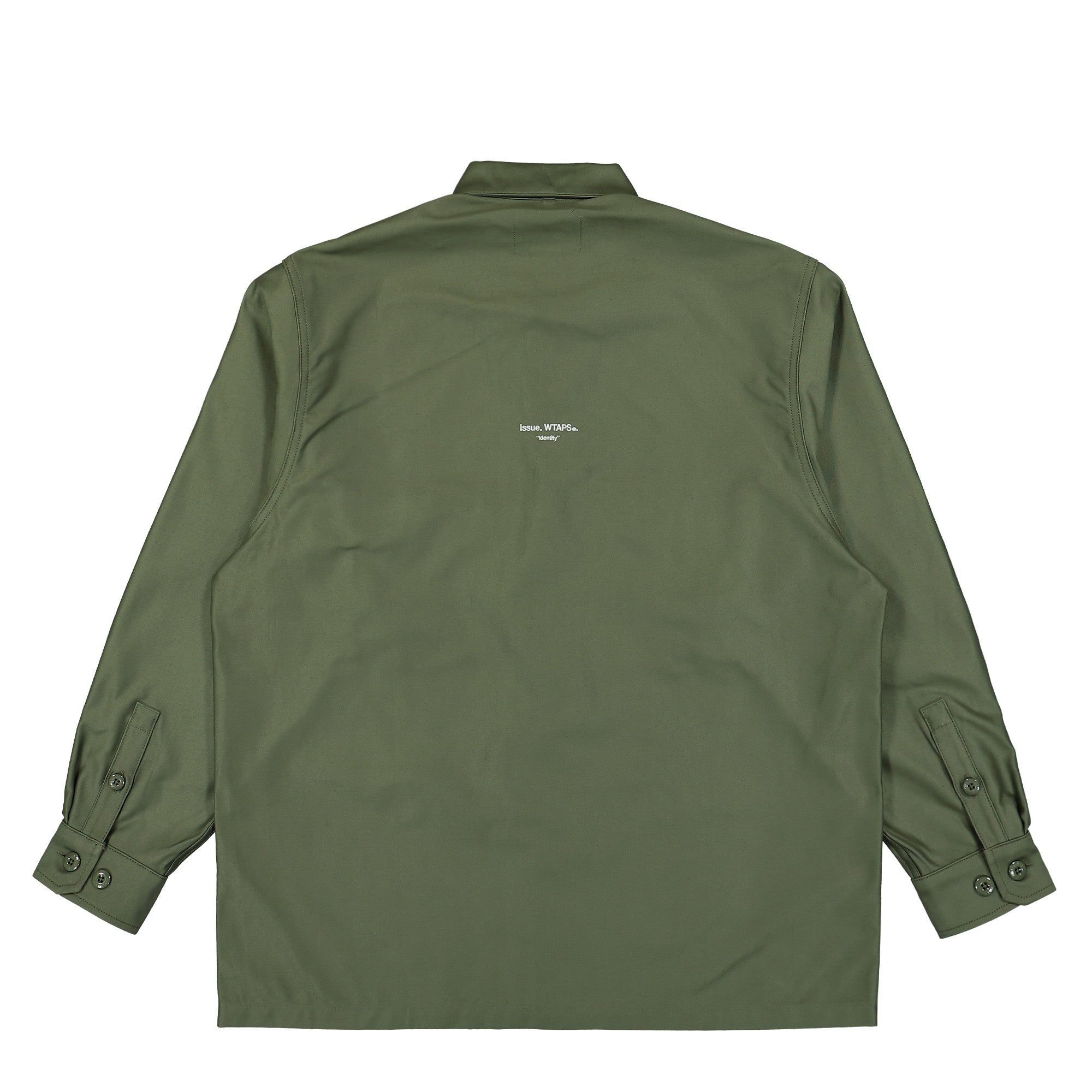 WTAPS CBW 01 / LS / Cotton. Satin. Identity Olive Drab Shirts Material | Overkill