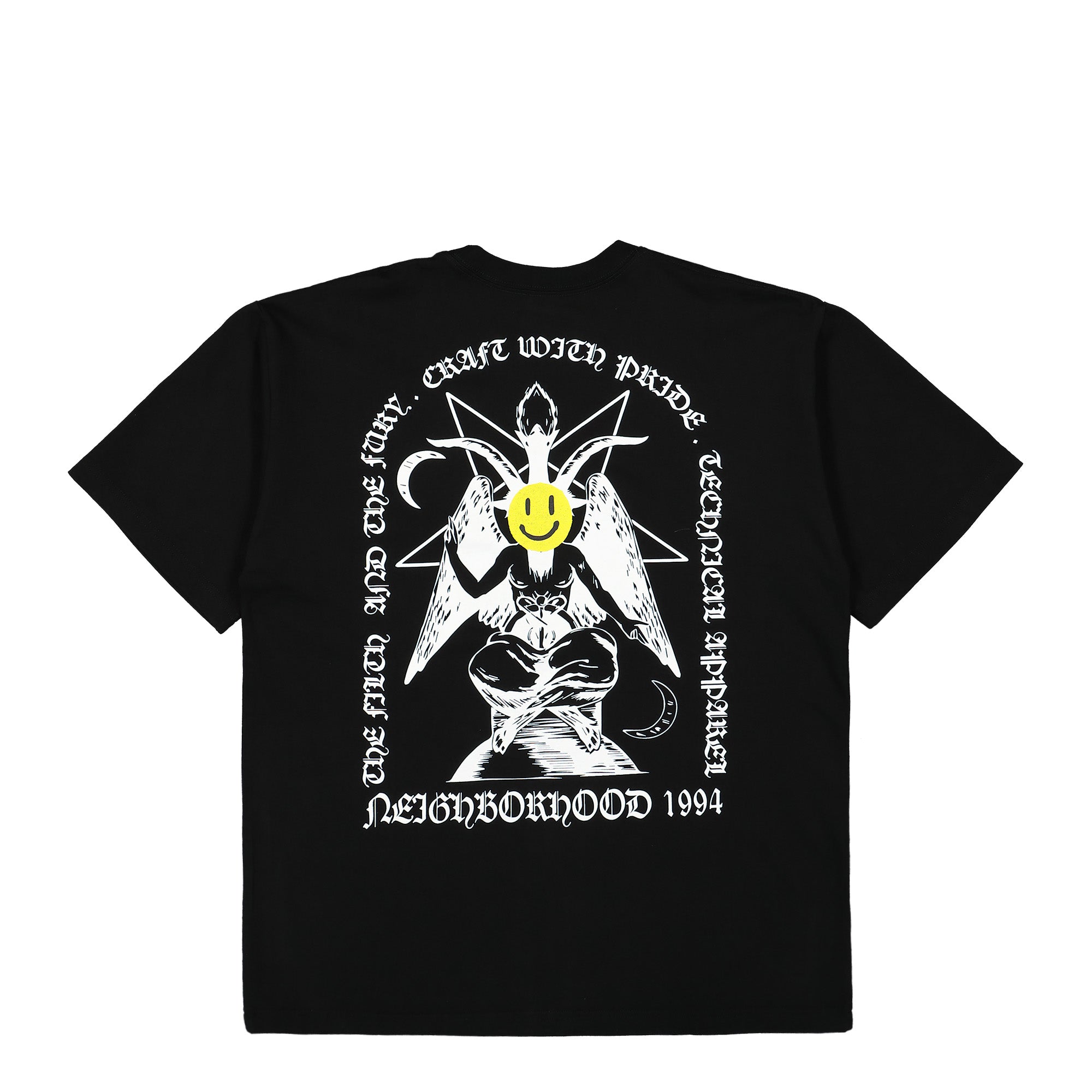 Neighborhood NH . Tee SS-23 Black T-Shirts Close-up | Overkill