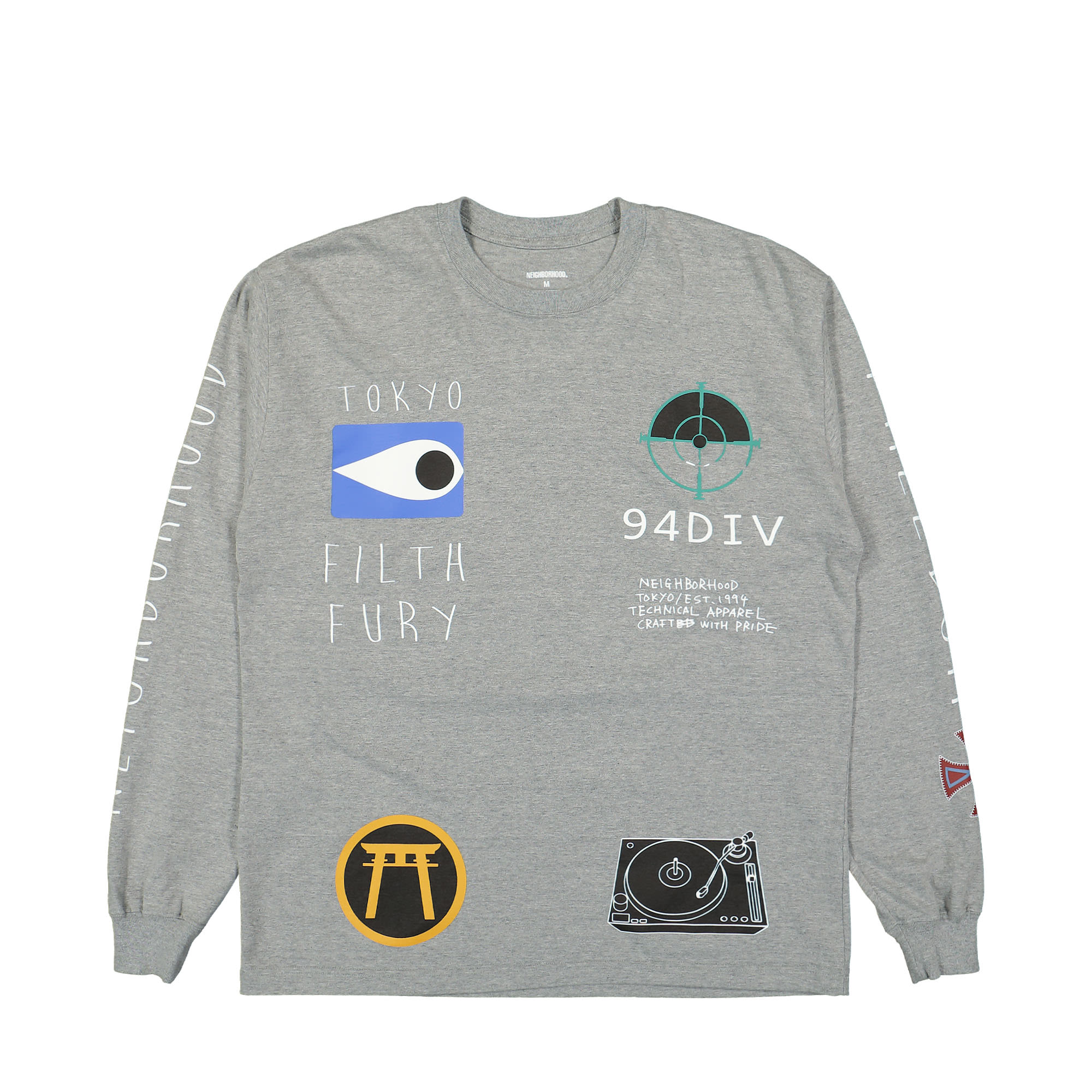 Neighborhood NH. LS-10 Tee Gray Longsleeves 241PCNH-LT10 / Gray | Overkill
