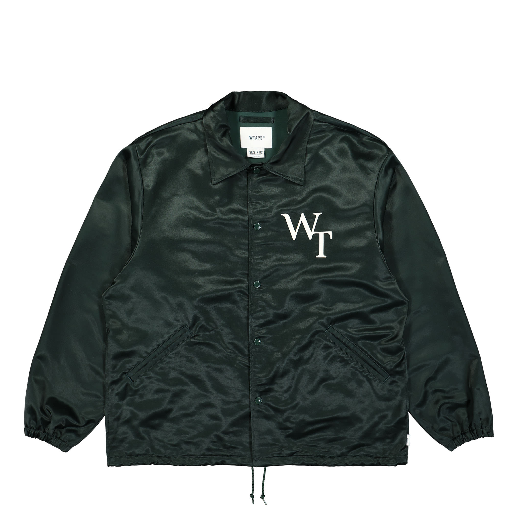 WTAPS Chief / Jacket / CTRY. Satin. League Green Jackets 241TQDT-JKM02 / Green | Overkill