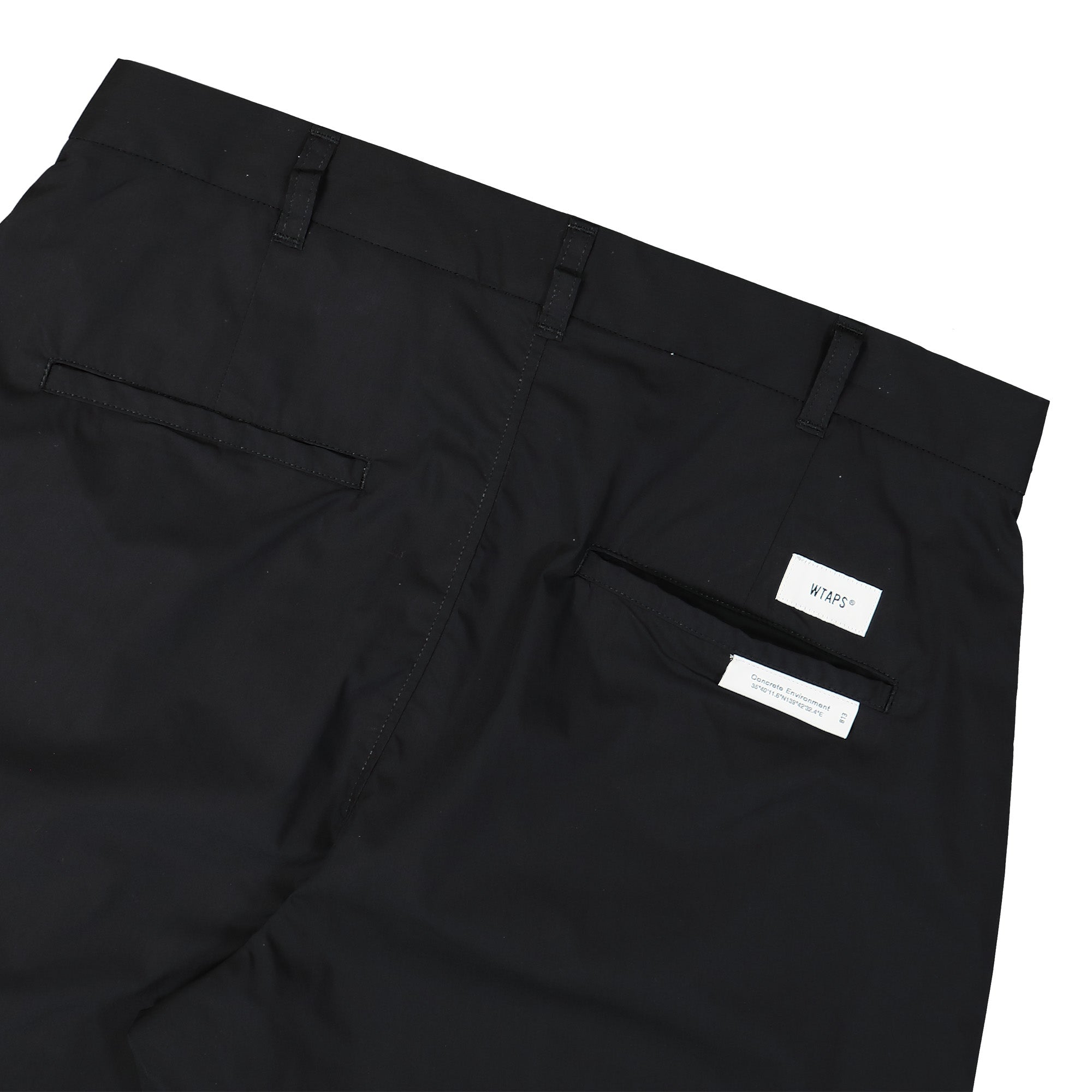 WTAPS Lez / Hunts / Trousers / CPTL. Weather. Coolmax Black Casual Pants Detail view 1 | Overkill