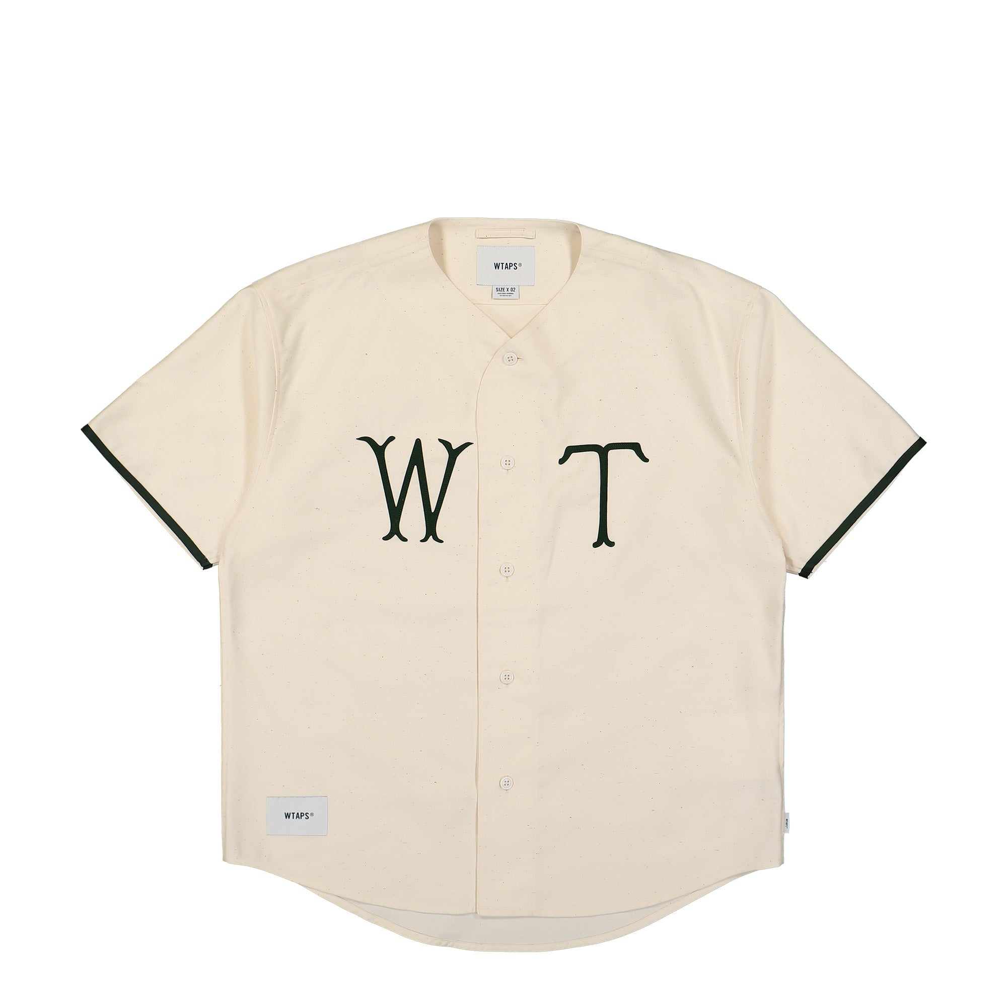 WTAPS League / SS / Cotton. Satin. Spina White Shirts 241TQDT-SHM05 / White | Overkill