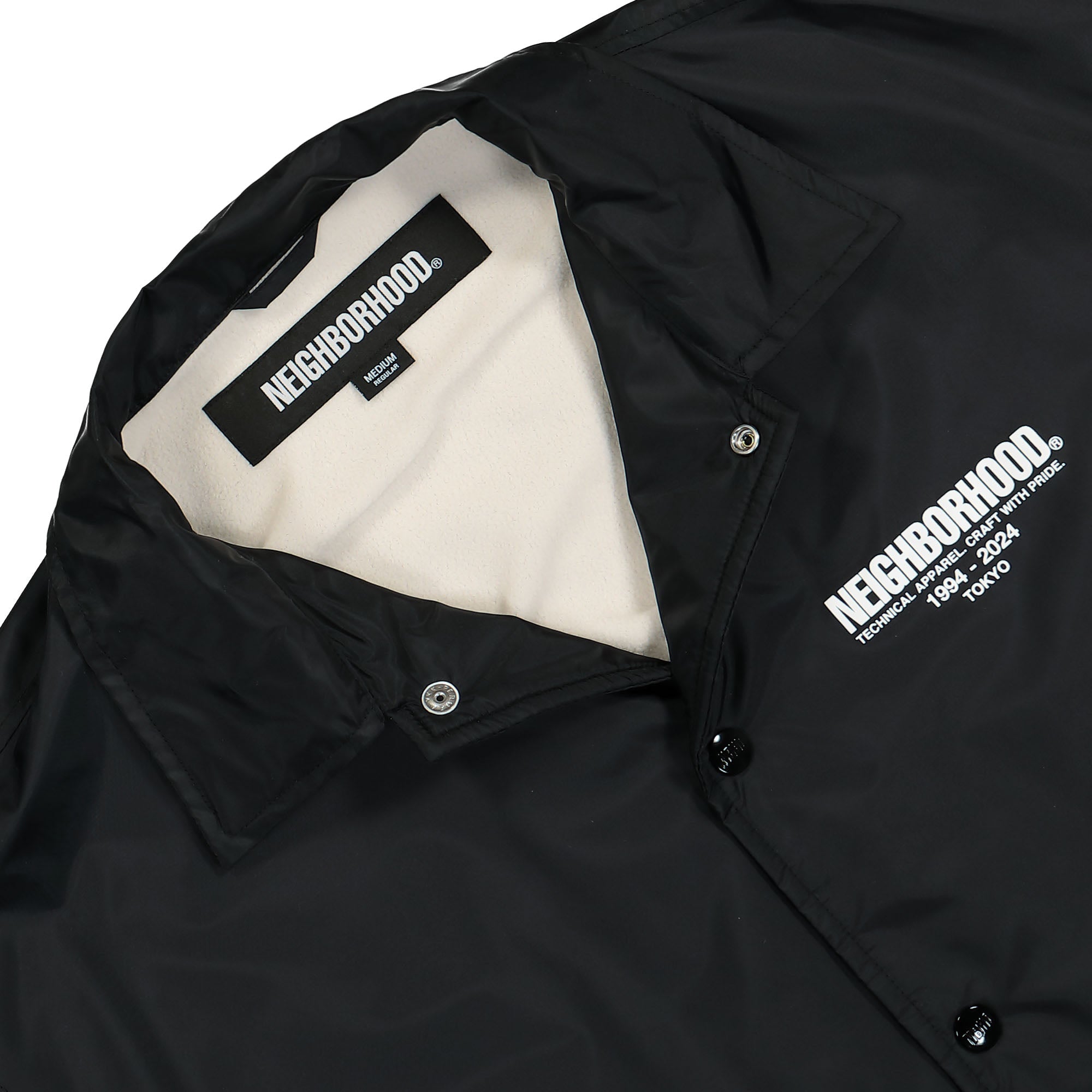 Neighborhood Winbreaker Jacket-1 Black Windbreaker Material | Overkill