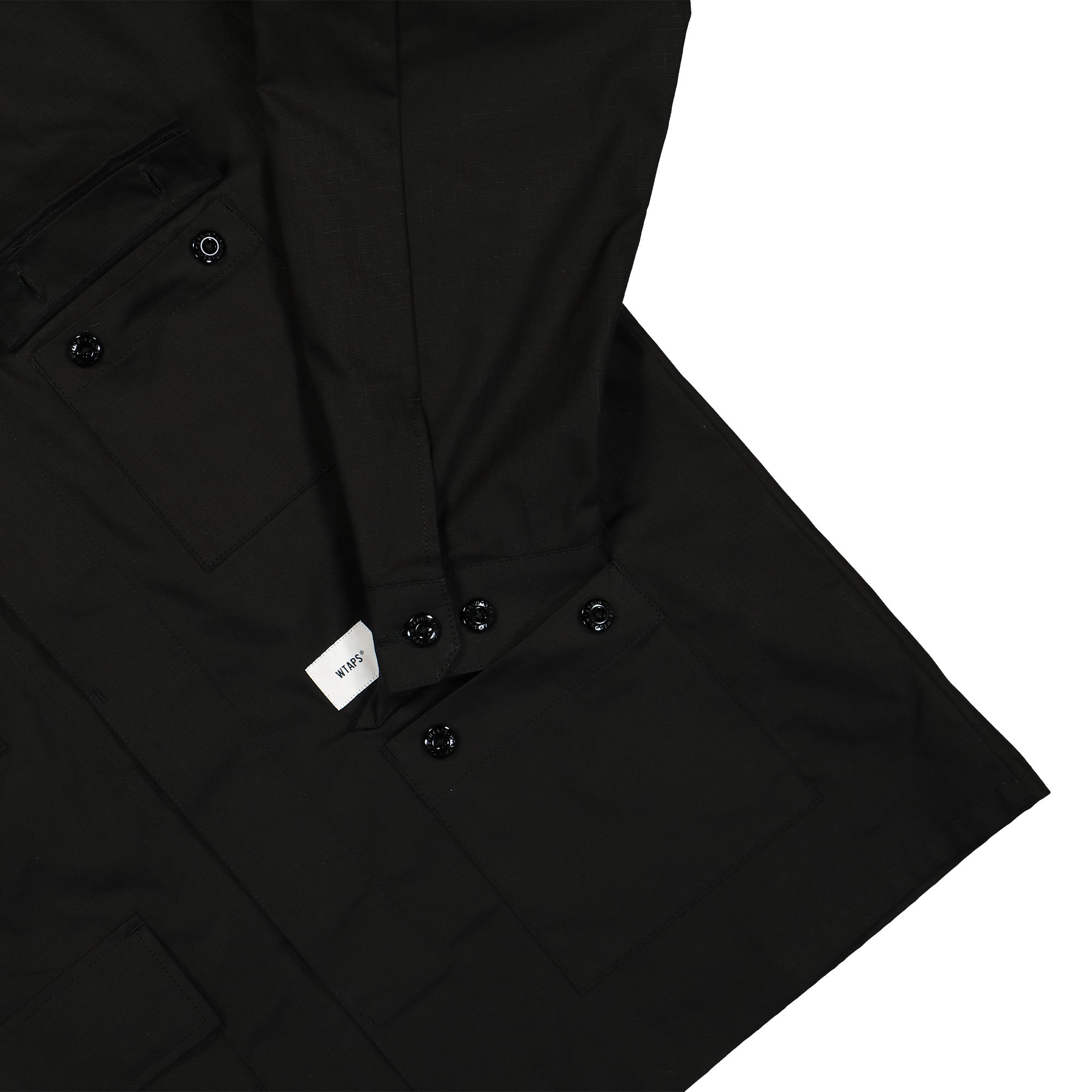 WTAPS JMOD 01 / LS / Cotton. Ripstop. Identity Black Shirts Detail view 1 | Overkill