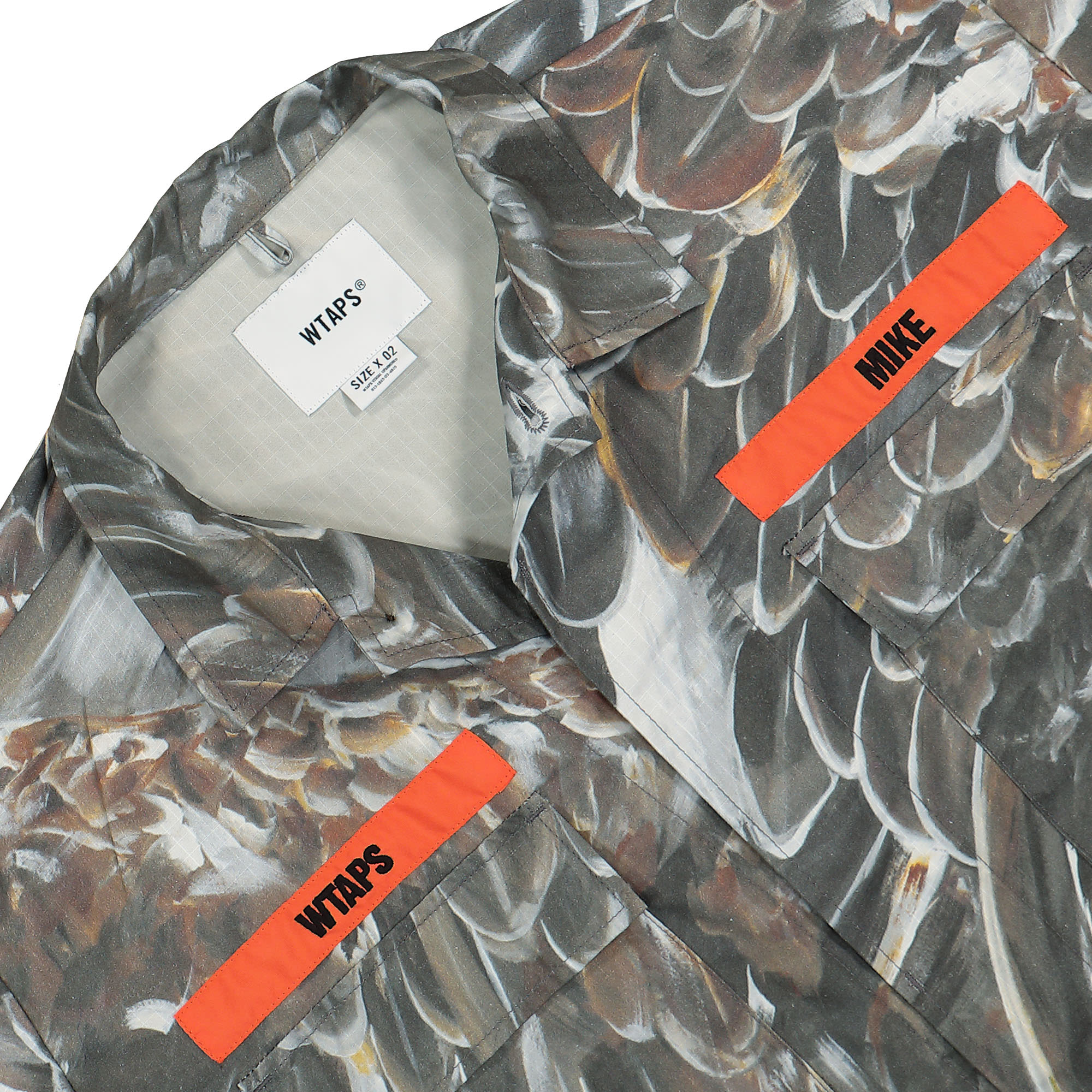 WTAPS JMOD 02 / LS / Cotton. Ripstop. Wed Camo. Identity Wed Camo Shirts Close-up | Overkill