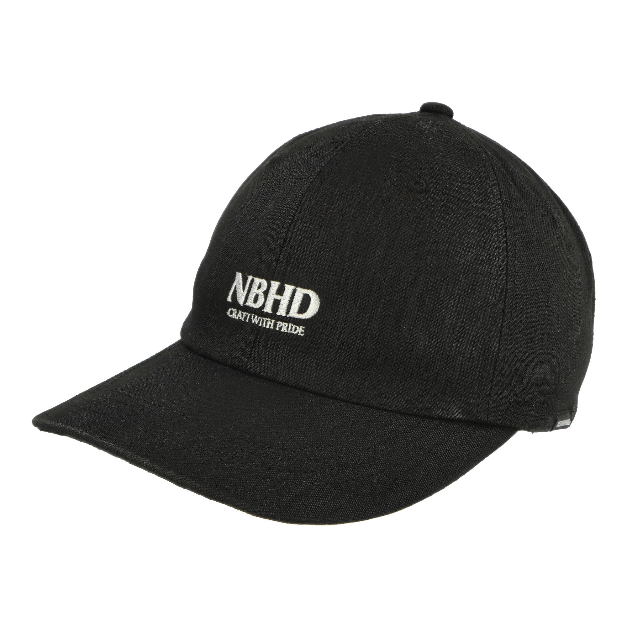 Neighborhood Denim Dad Cap Black x Black Caps 241YGNH-HT05 / Black x Black | Overkill