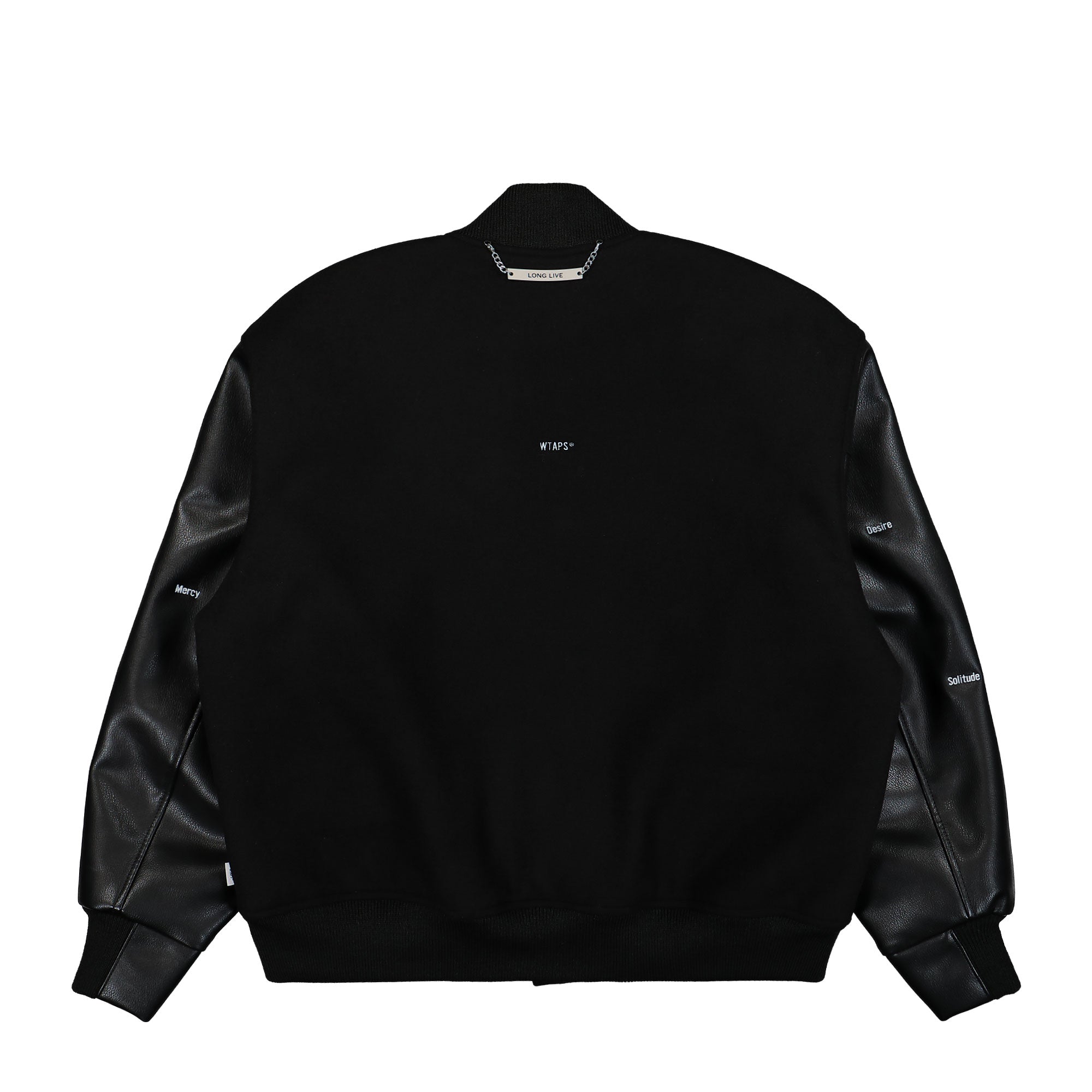 WTAPS BC / Jacket / WOPL. Melton. Synthetic Black Bomber & Varsity Jackets Material | Overkill