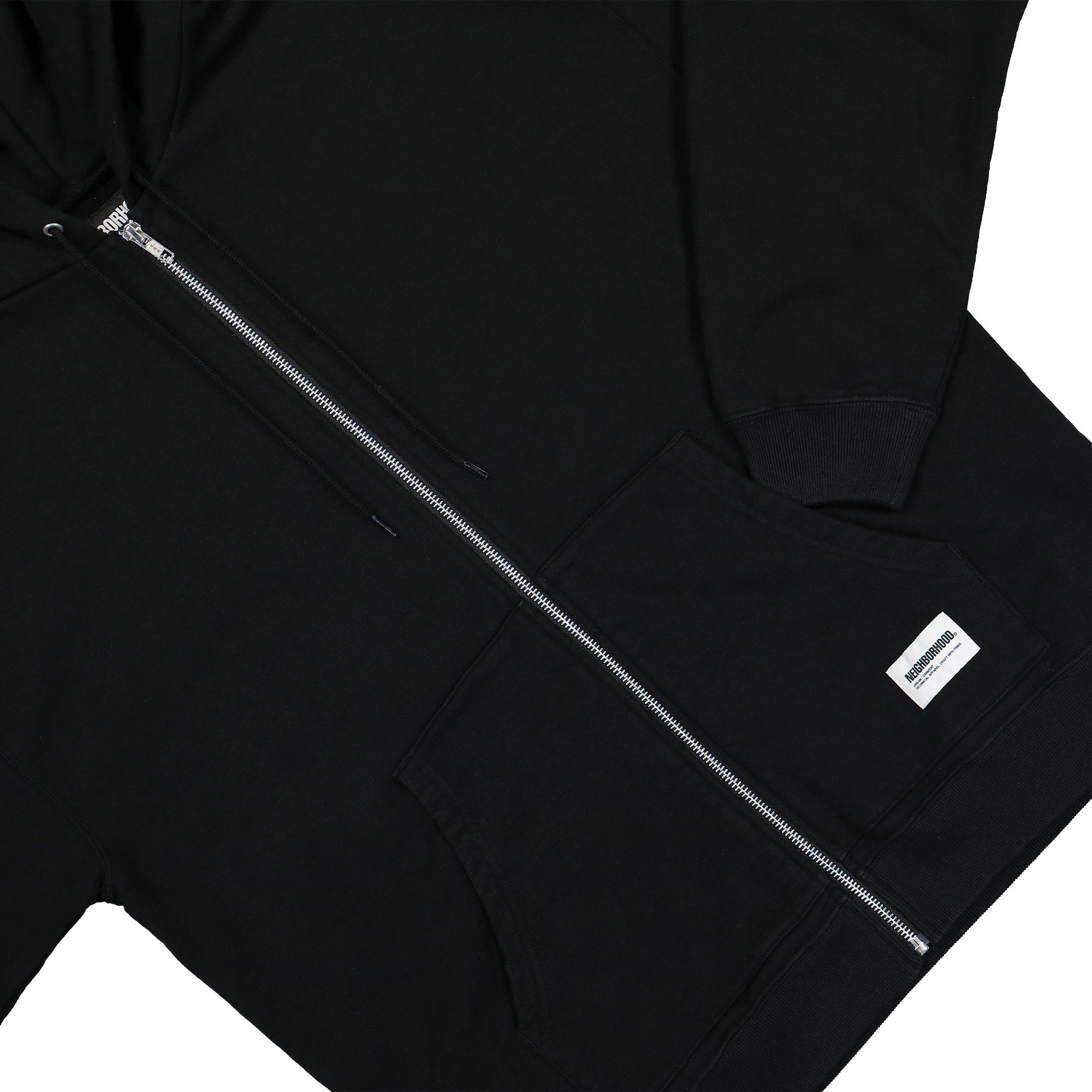 Neighborhood Classic Sweat Zip Hoodie LS Black Hoodies Detailfoto | Overkill