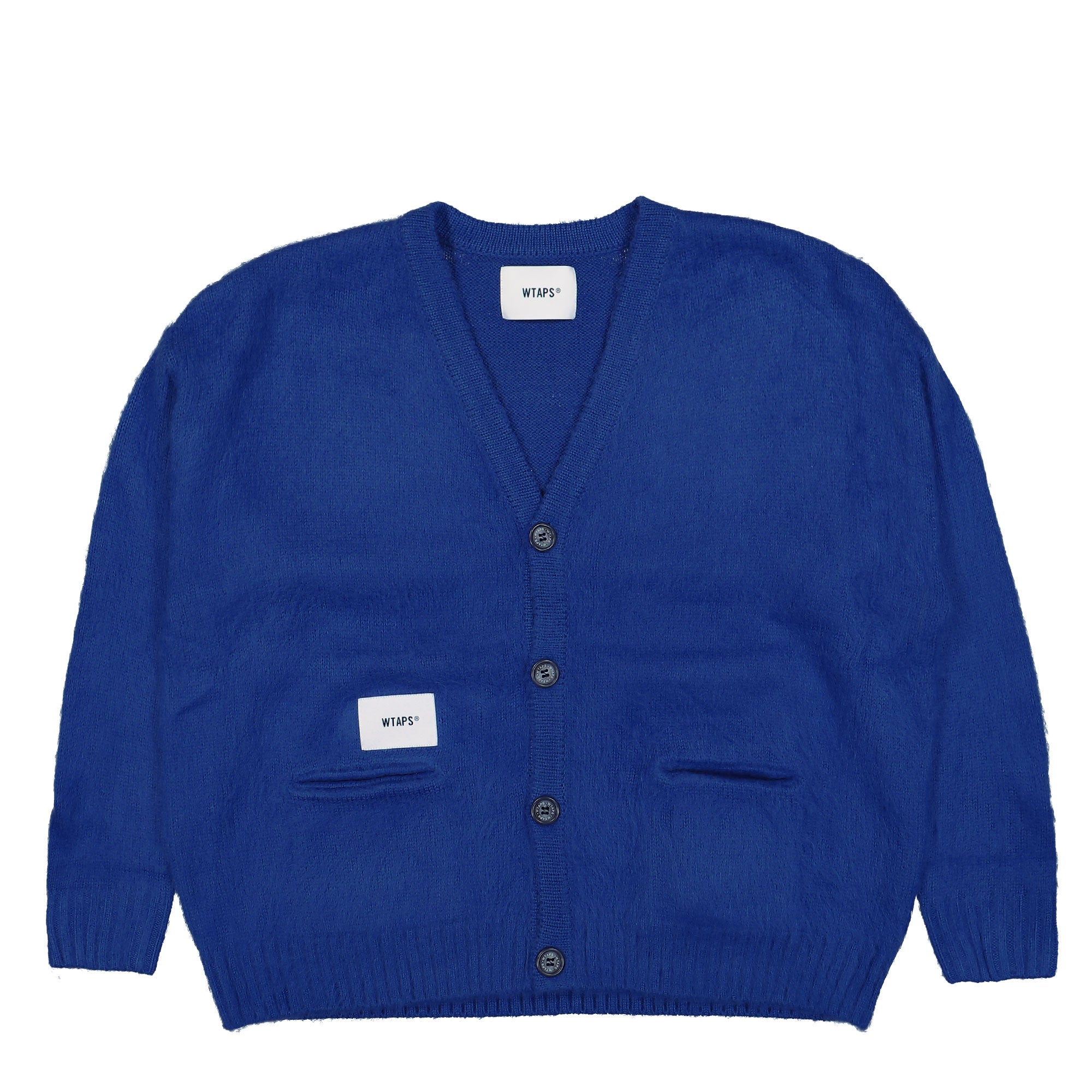 WTAPS Palmer / Sweater / Acrylic Blue Cardigans 242MADT-KNM02 / Blue | Overkill
