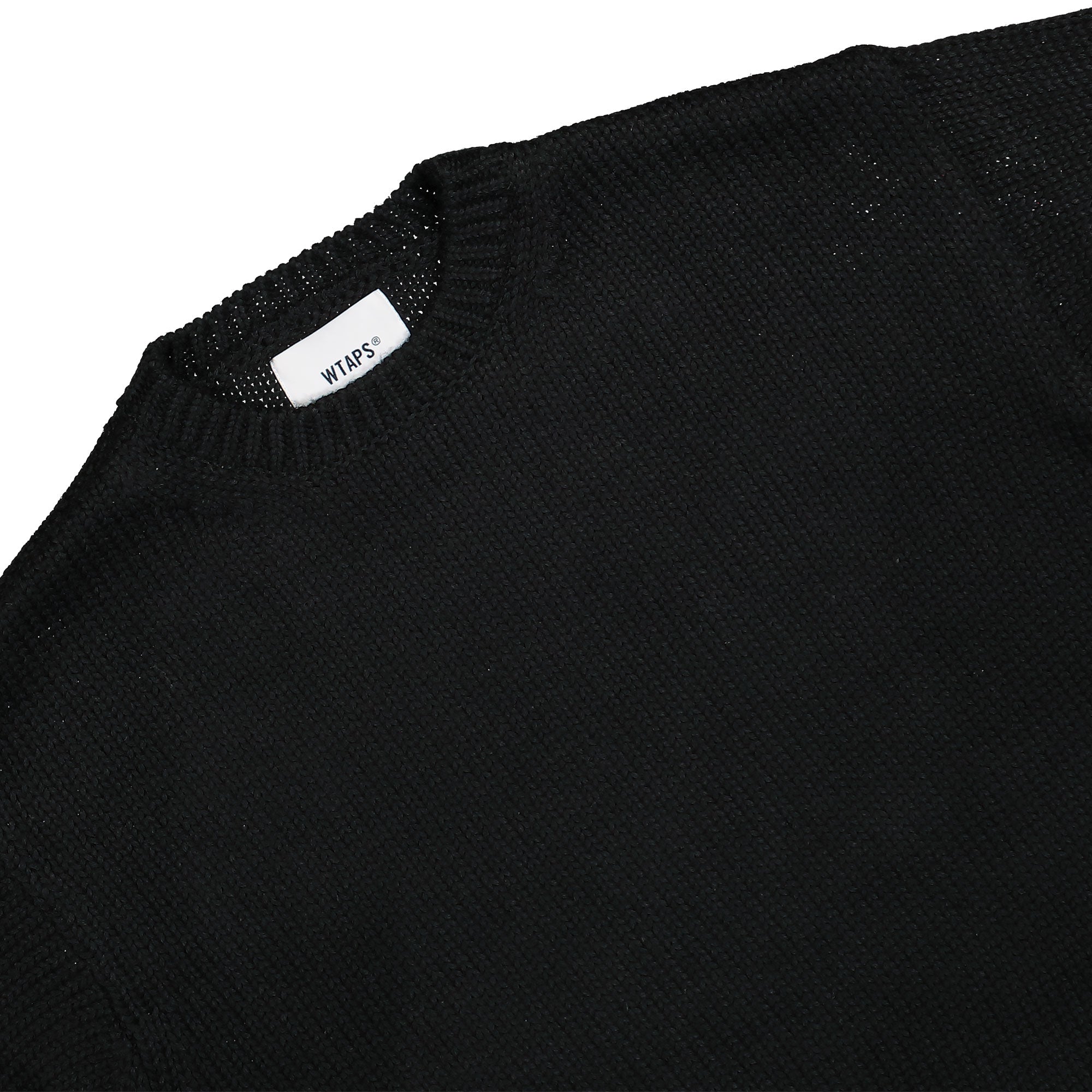 WTAPS Ingredient / Sweater / Poly Black Sweatshirts Material | Overkill
