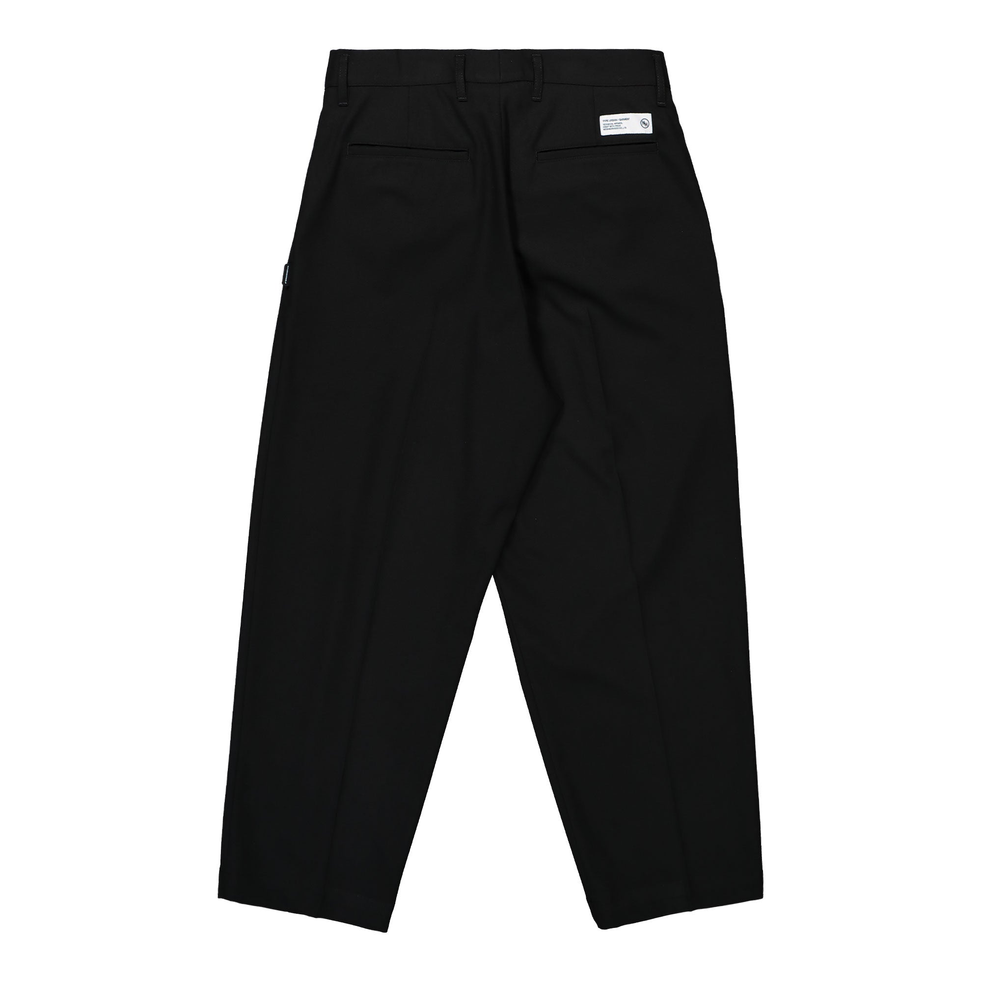 Neighborhood Two Tuck Pants Black Casual Pants Material | Overkill