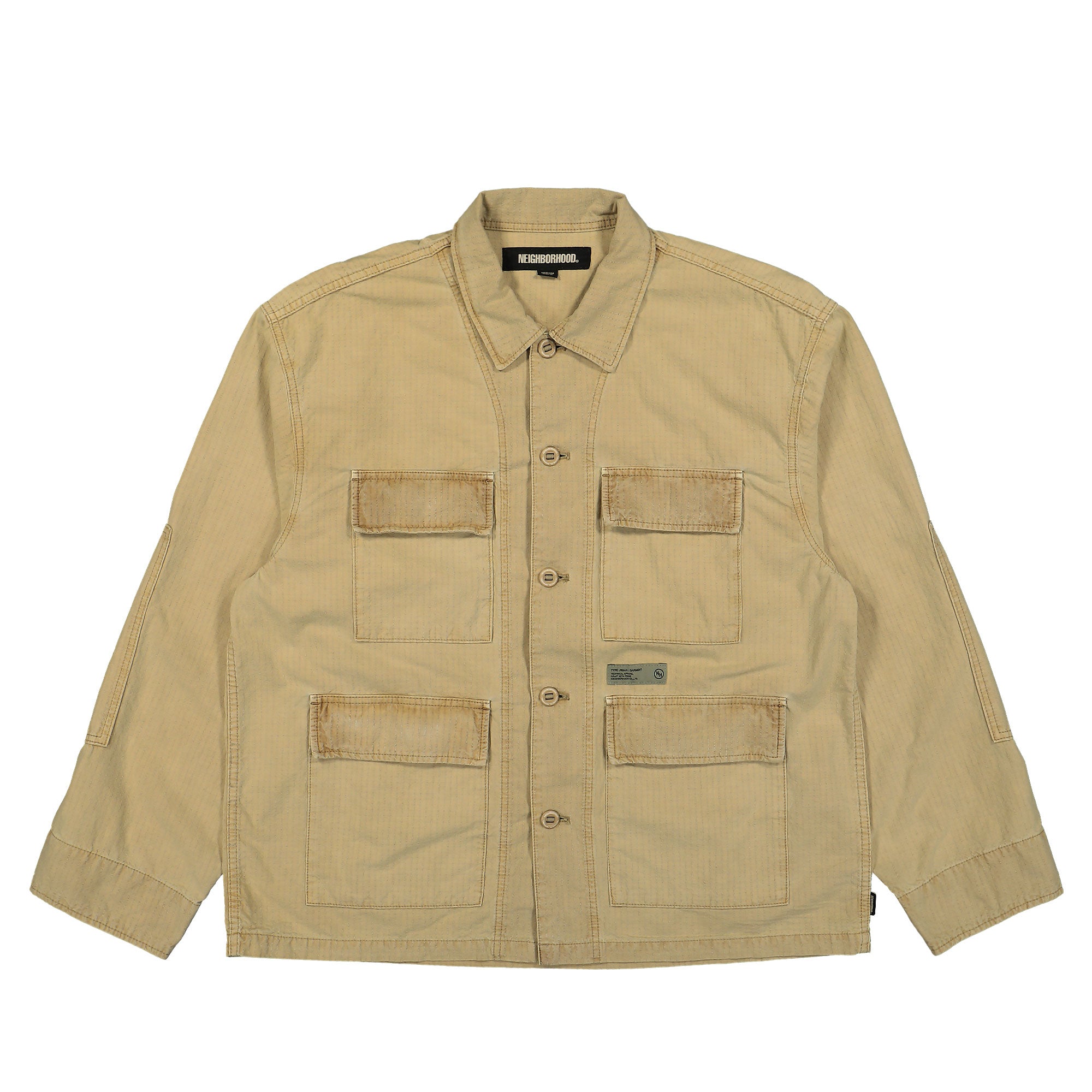 Neighborhood Ripstop BDU Shirt LS Beige Shirts 242SPNH-SHM04 / Beige | Overkill