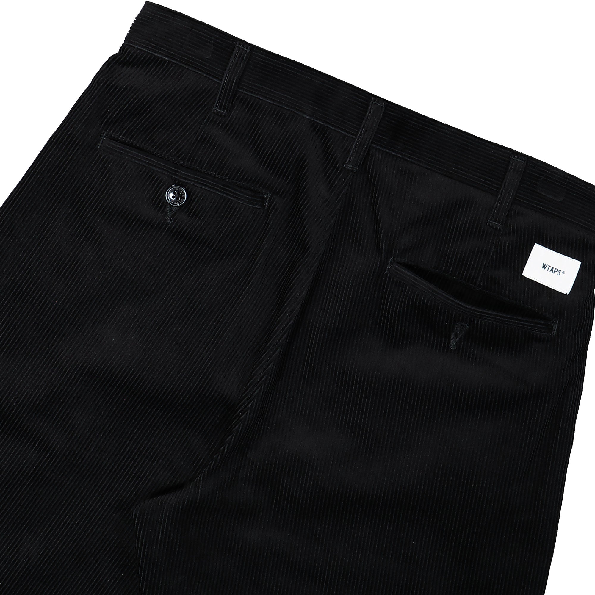 WTAPS TRDT1802 / Trousers / Cotton.Corduroy Black Casual Pants Detail view 1 | Overkill
