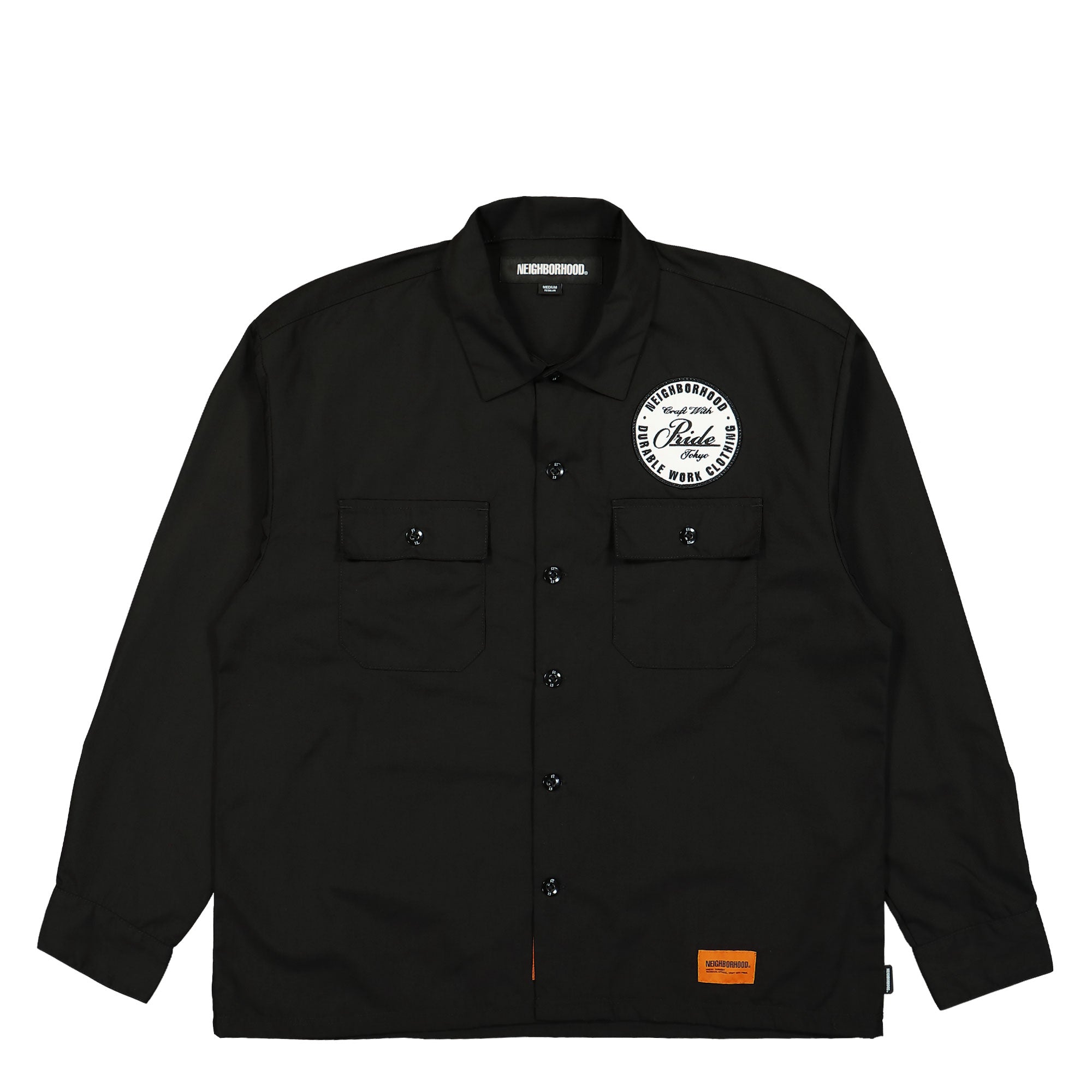Neighborhood Classic Work Shirt LS Black Shirts 242TSNH-SHM01 / Black | Overkill