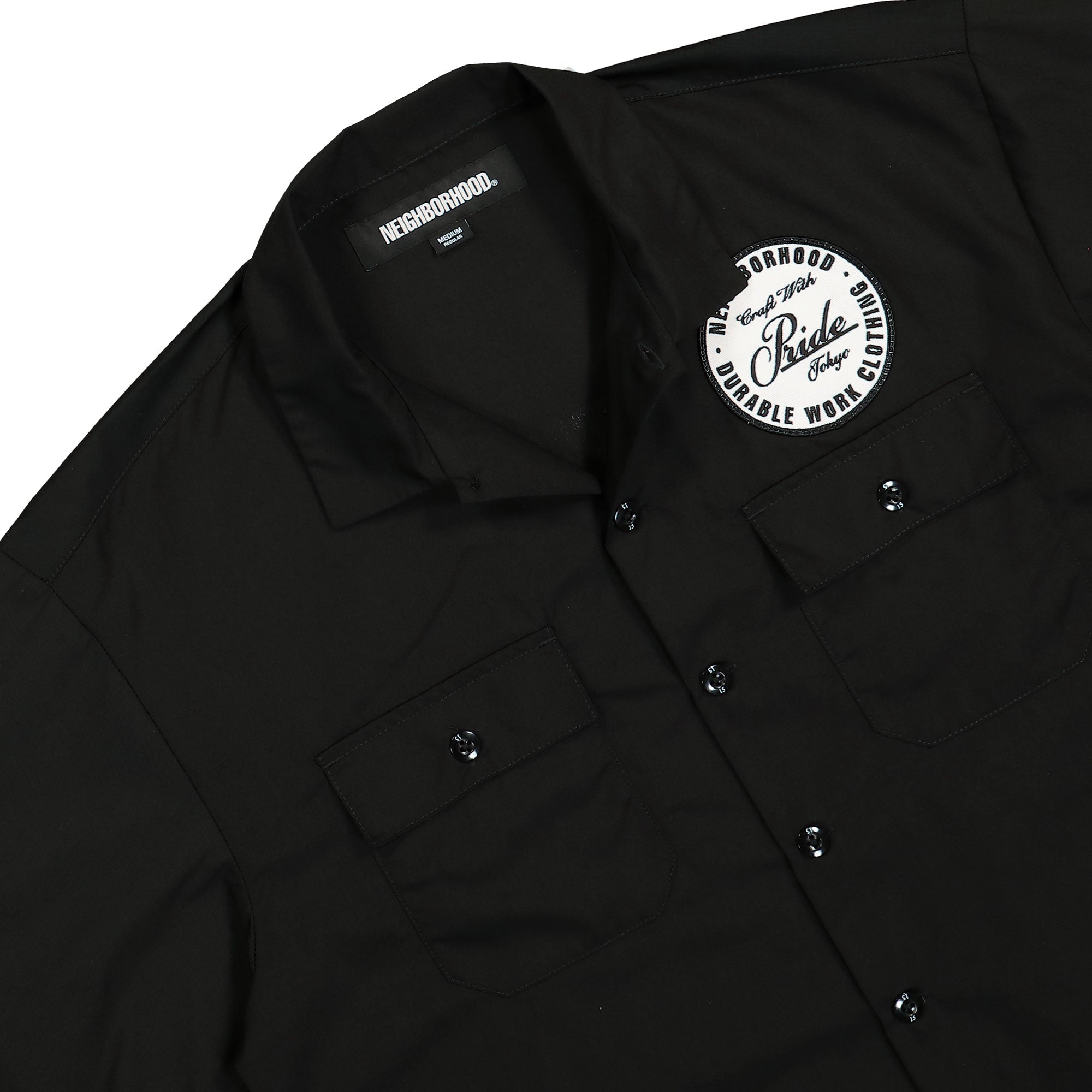 Neighborhood Classic Work Shirt LS Black Shirts Material | Overkill