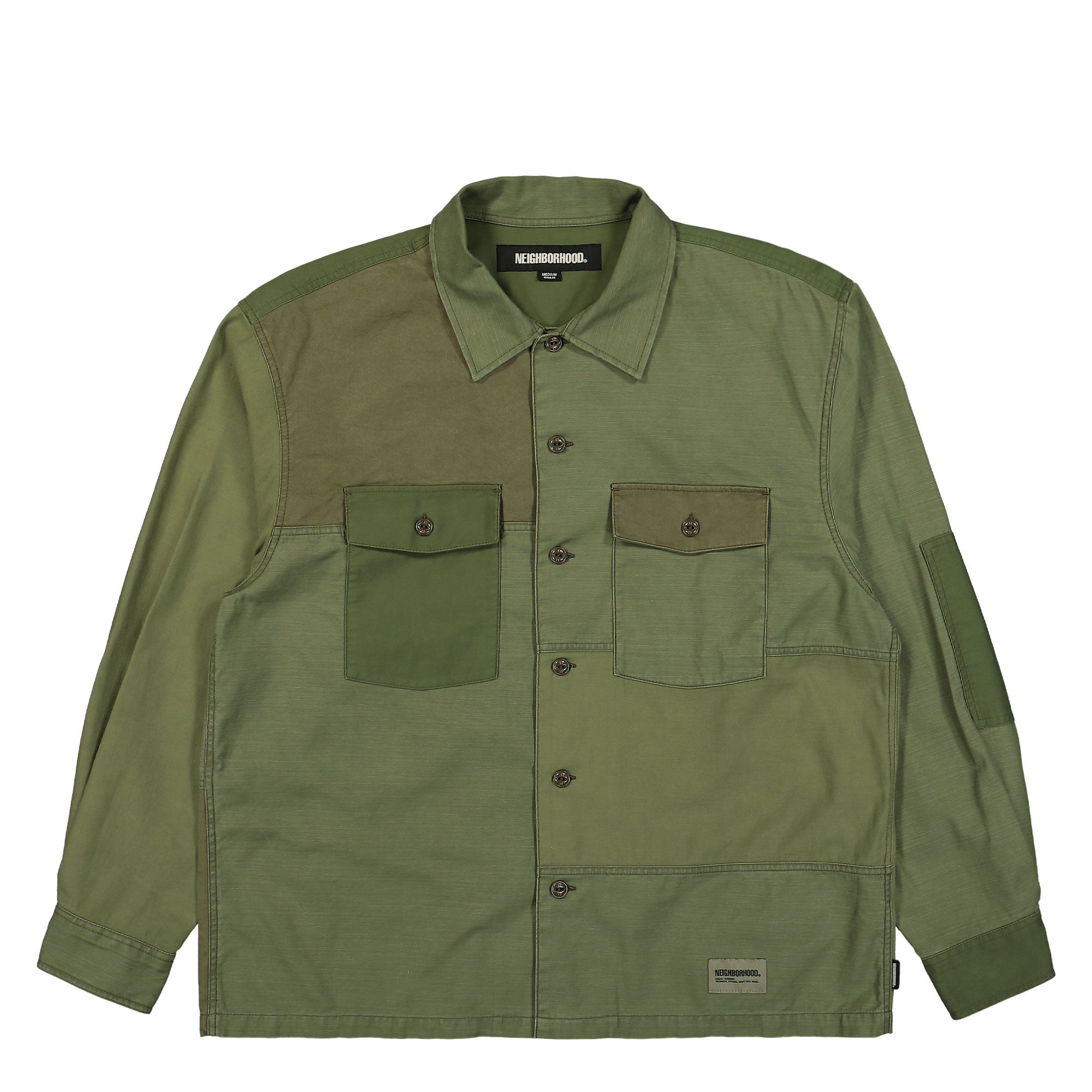 Neighborhood RM Utility Shirt LS Olive Drab Shirts 242TSNH-SHM10 / Olive Drab | Overkill