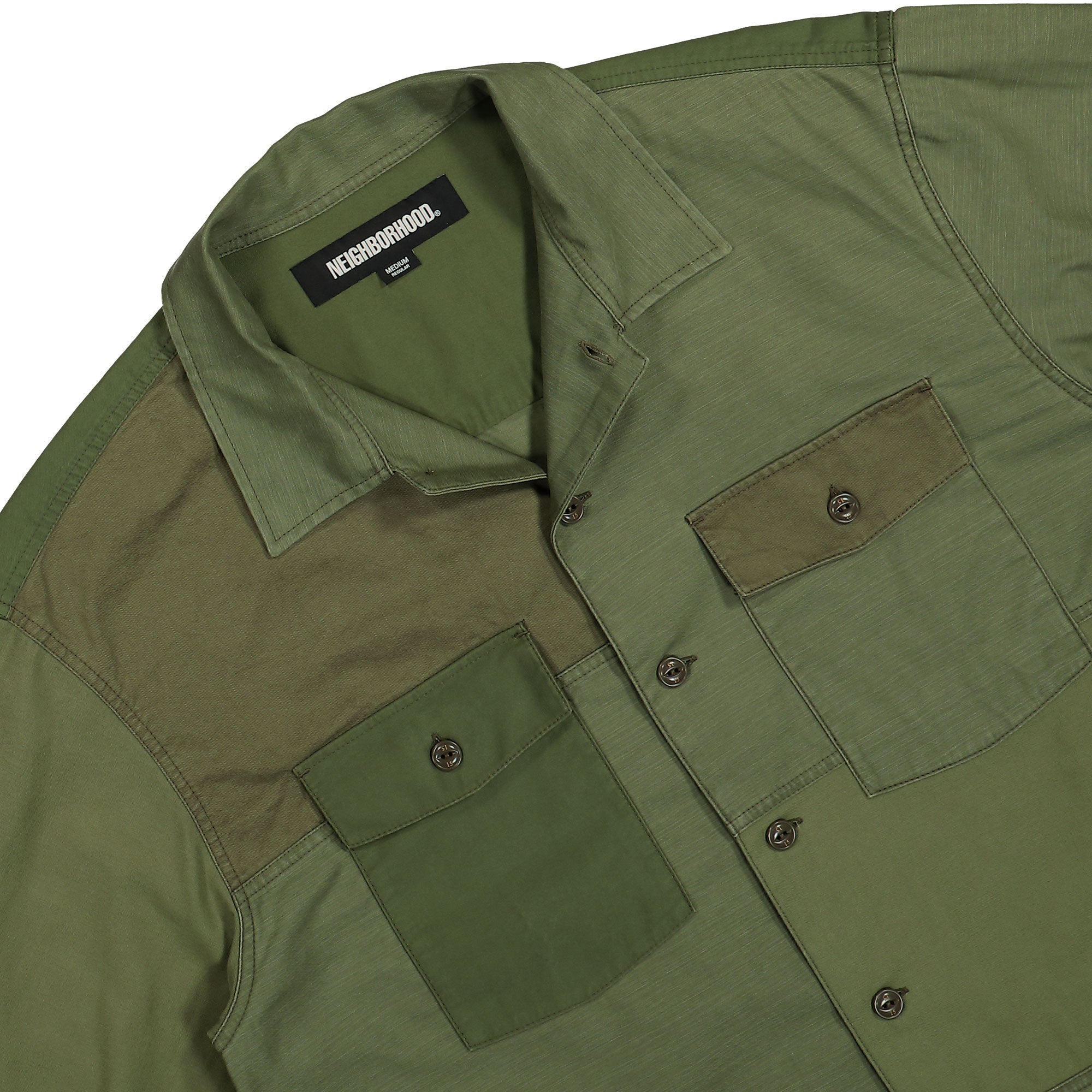 Neighborhood RM Utility Shirt LS Olive Drab Shirts Detail view 1 | Overkill