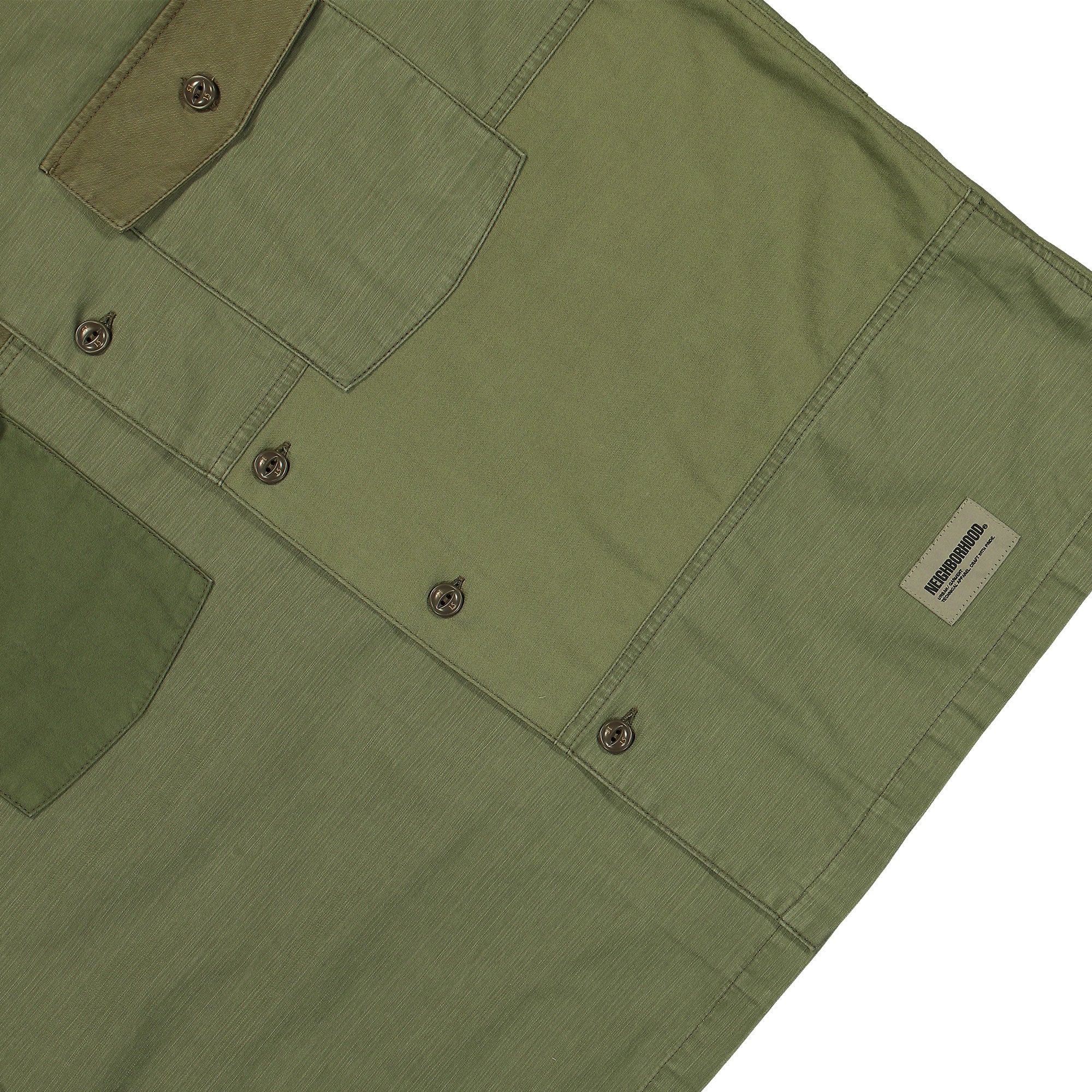 Neighborhood RM Utility Shirt LS Olive Drab Shirts Detail view 3 | Overkill