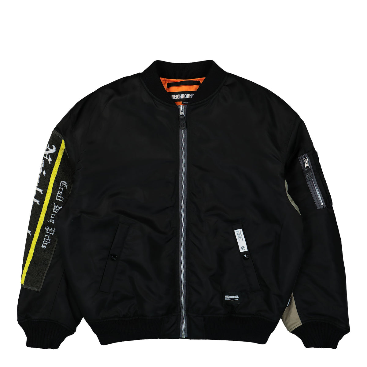 Neighborhood MA-1 Flight Jacket MOD 242UTNH-JKM03 / Black | OVERKILL