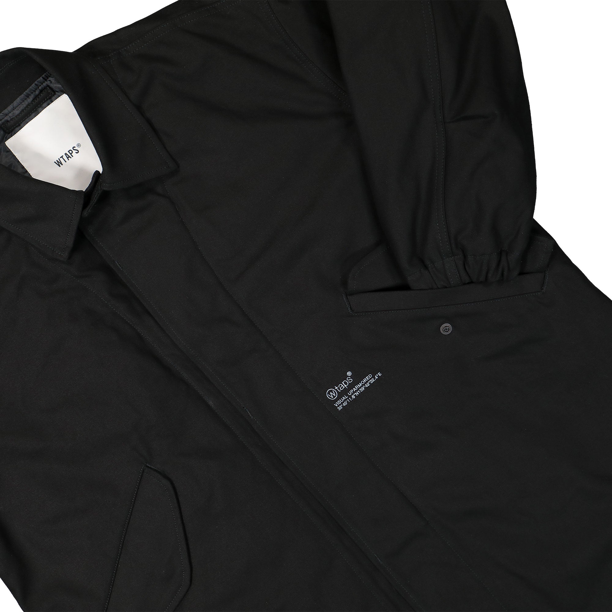 WTAPS Smock / Coat / Cotton.Serge Black Coats Detail view 2 | Overkill