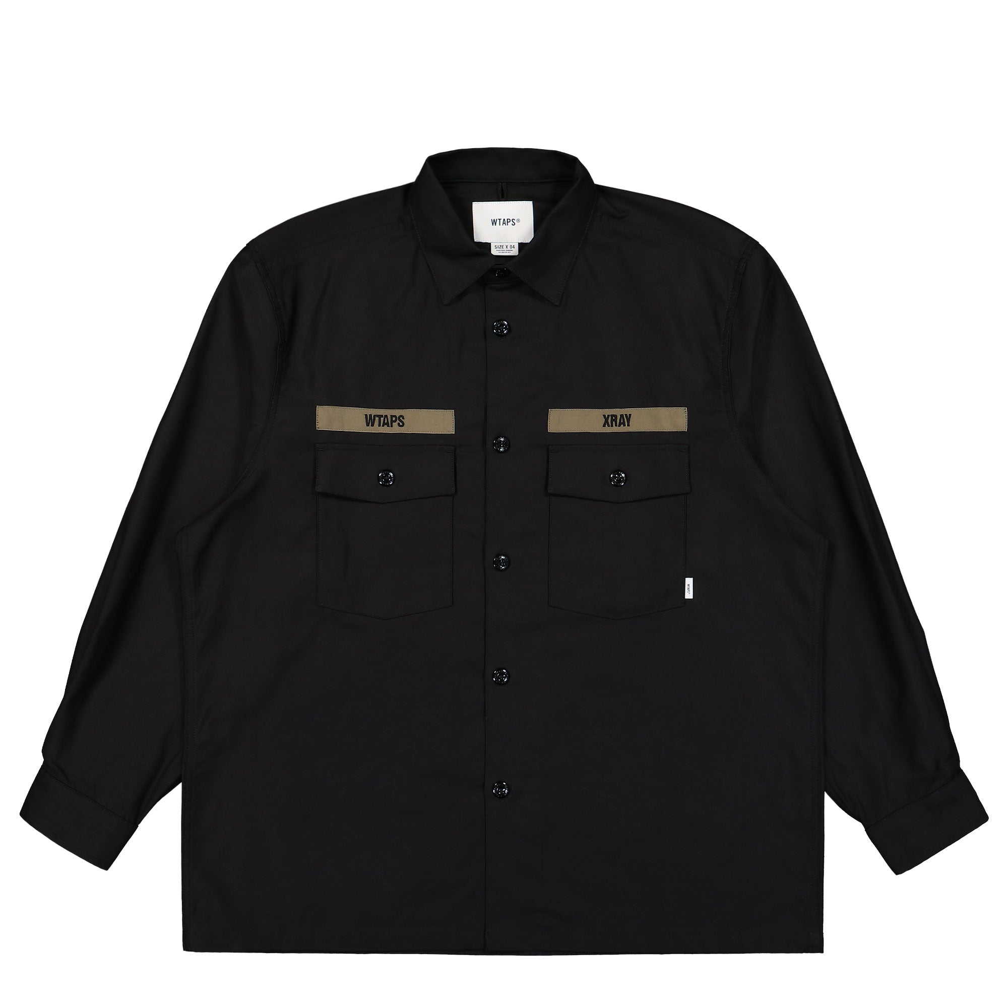 WTAPS CBW / LS / Cotton. Satin Black Shirts Detail view 1 | Overkill