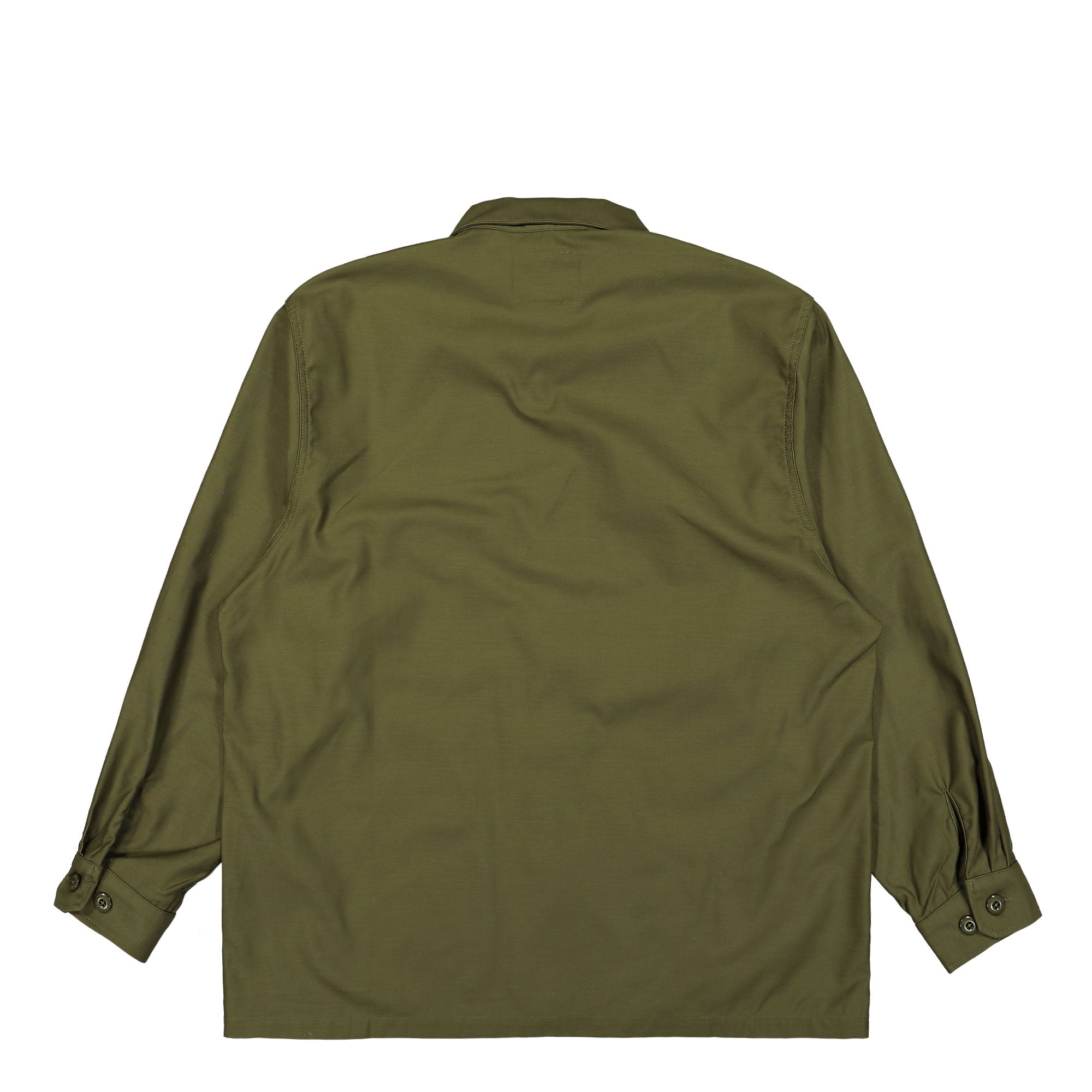 WTAPS CBW / LS / Cotton. Satin Olive Drab Shirts Detail view 2 | Overkill
