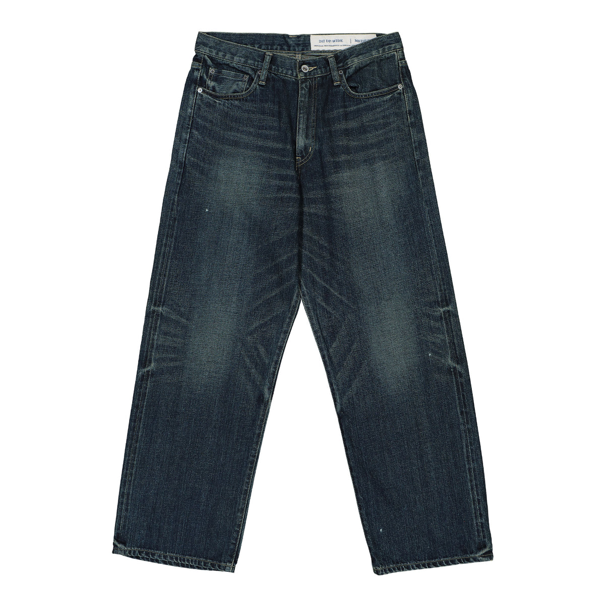 Neighborhood Washed Denim DP Wide Pants 242XBNH-PTM04 / Indigo 