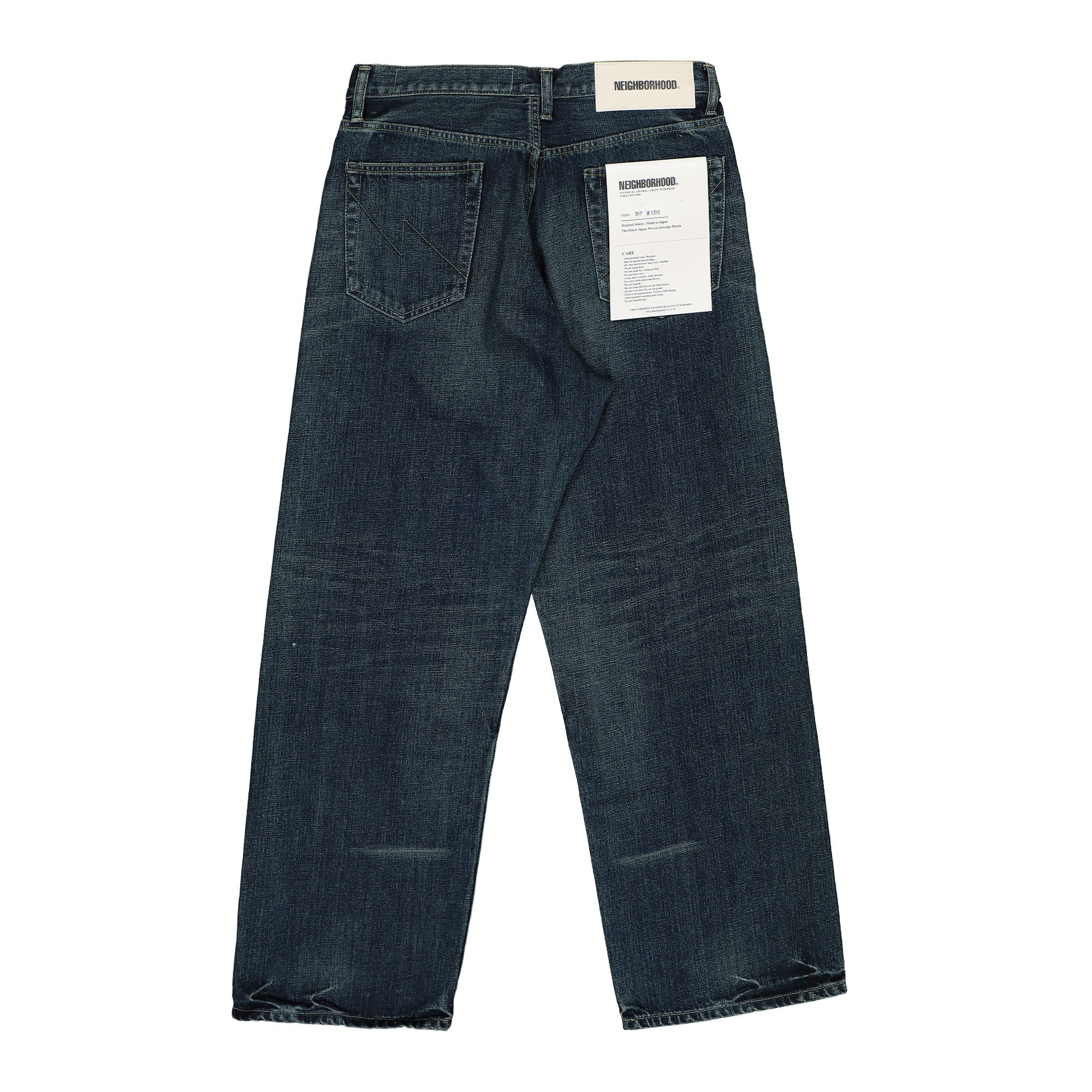 Neighborhood Washed Denim DP Wide Pants Indigo Jeans Material | Overkill