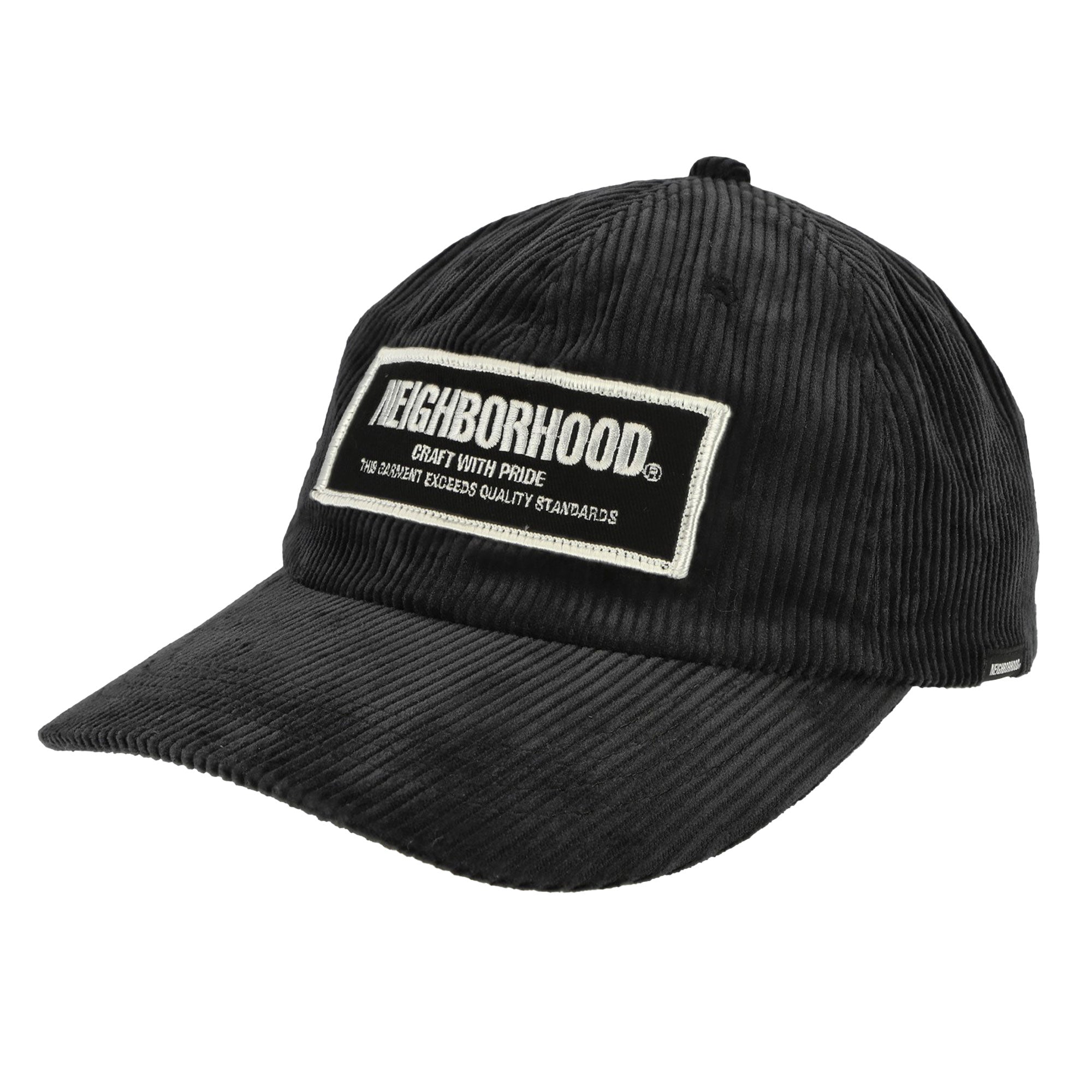 Neighborhood Corduroy Dad Cap Black Caps 242YGNH-HT04 / Black | Overkill