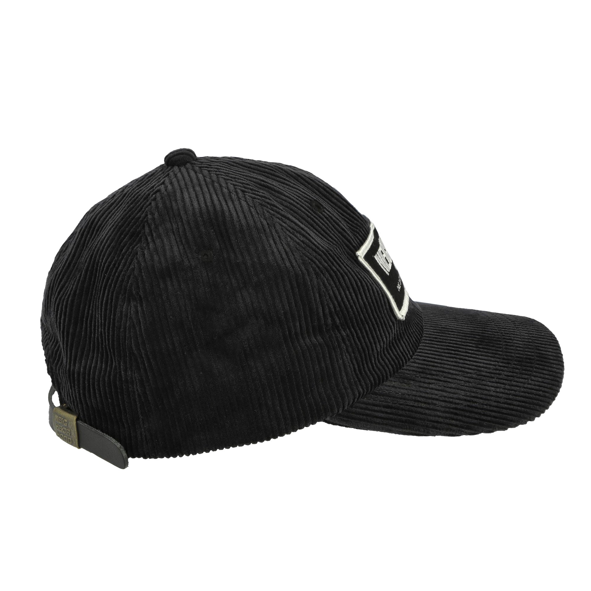 Neighborhood Corduroy Dad Cap Black Caps Detailfoto | Overkill