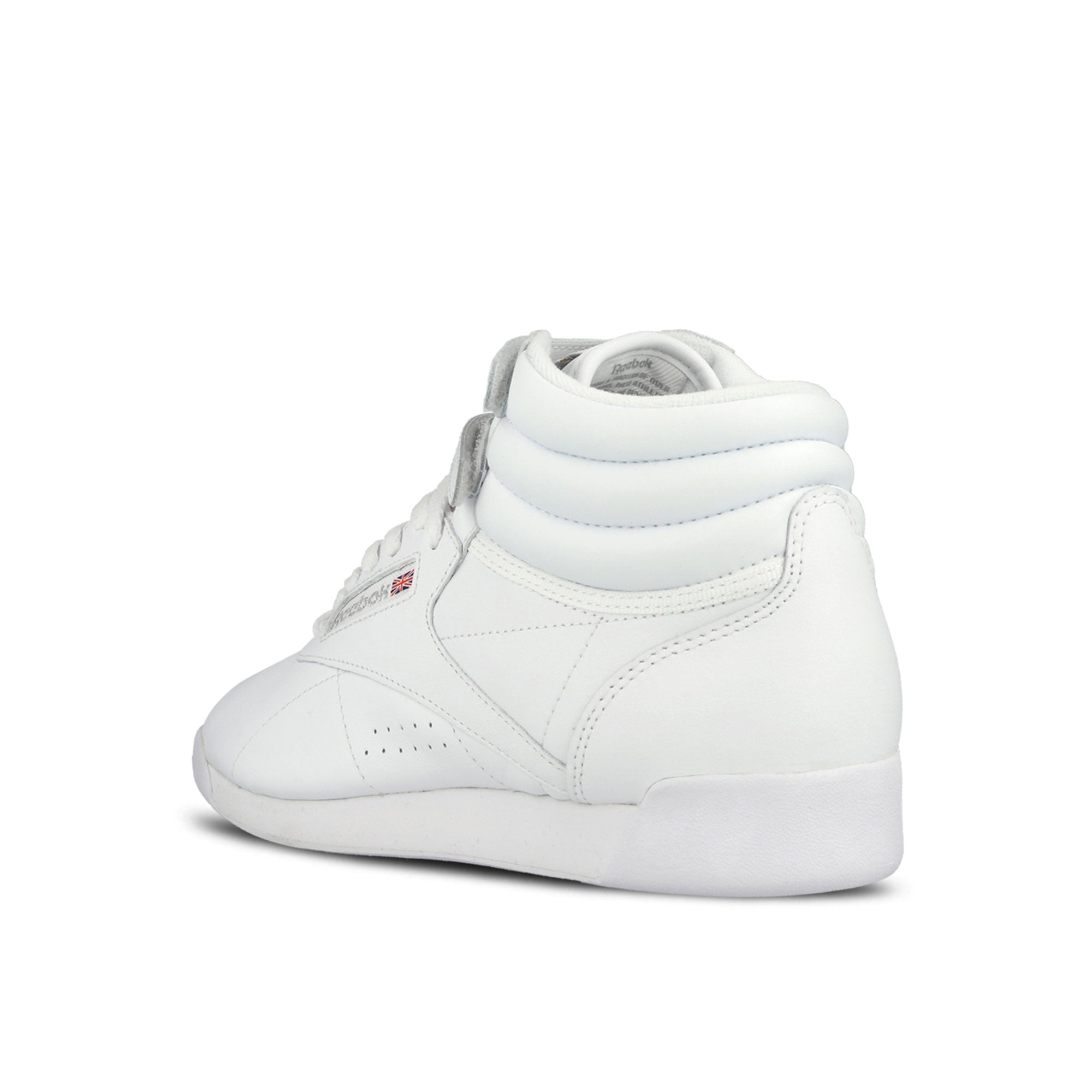 Reebok Freestyle Hi White / Silver High Top Sneakers 2431 Material | Overkill