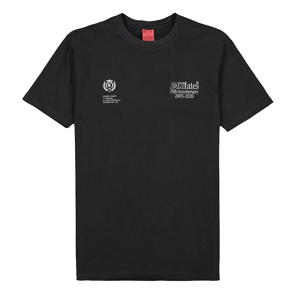24 Kilates Anniversary Logo Tee Black T-Shirts 24KSS21-ANV-SS-01 | Overkill