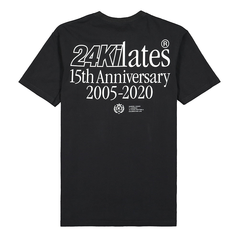 24 Kilates Anniversary Logo Tee Black T-Shirts Close-up | Overkill