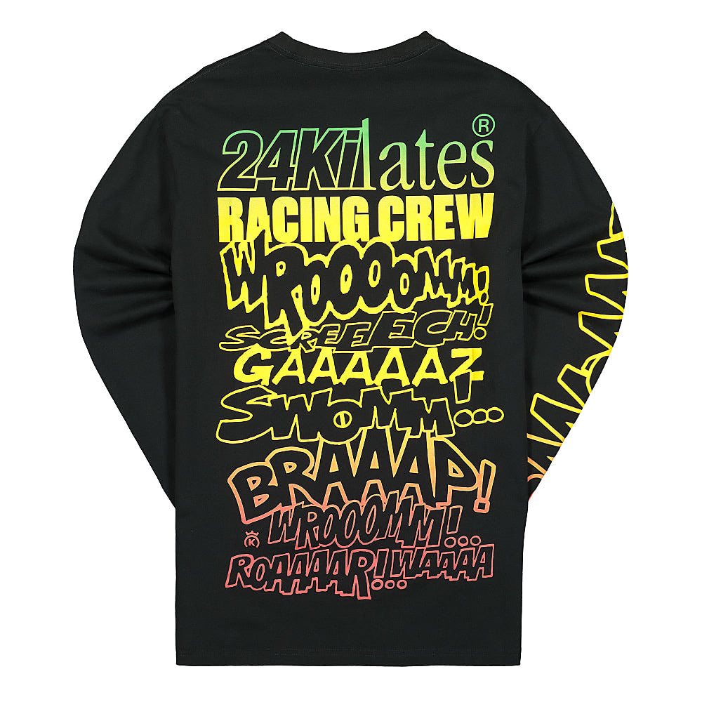 24 Kilates Racing Crew Longsleeve Black Longsleeves Close-up | Overkill