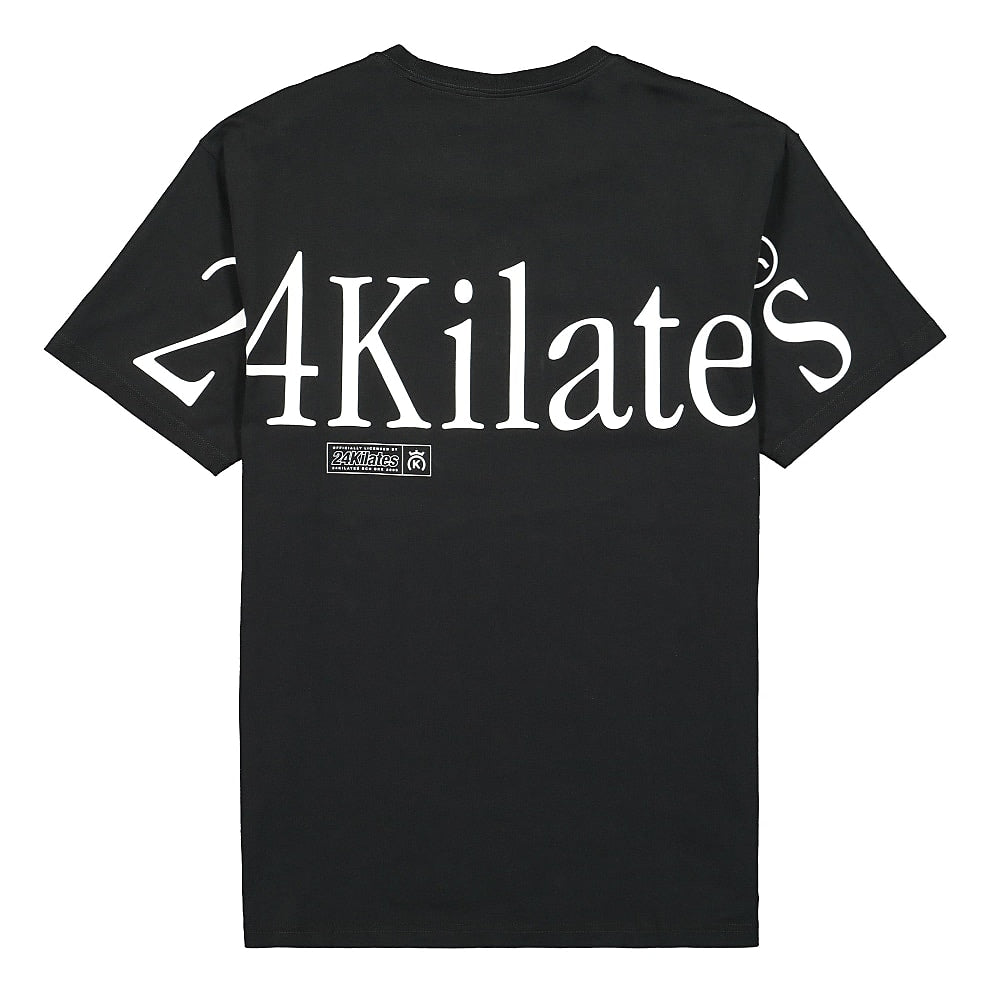 24 Kilates Zoom Logo Tee Black T-Shirts Close-up | Overkill