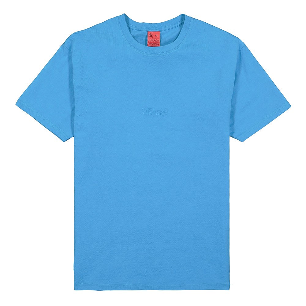 24 Kilates Zoom Logo Tee Blue T-Shirts 24KSS21-ZOM-SS-03 | Overkill