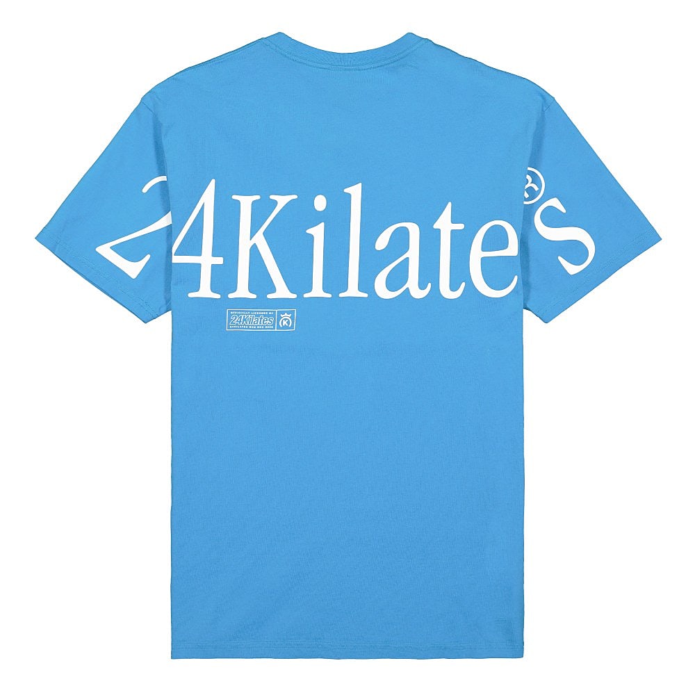 24 Kilates Zoom Logo Tee Blue T-Shirts Close-up | Overkill