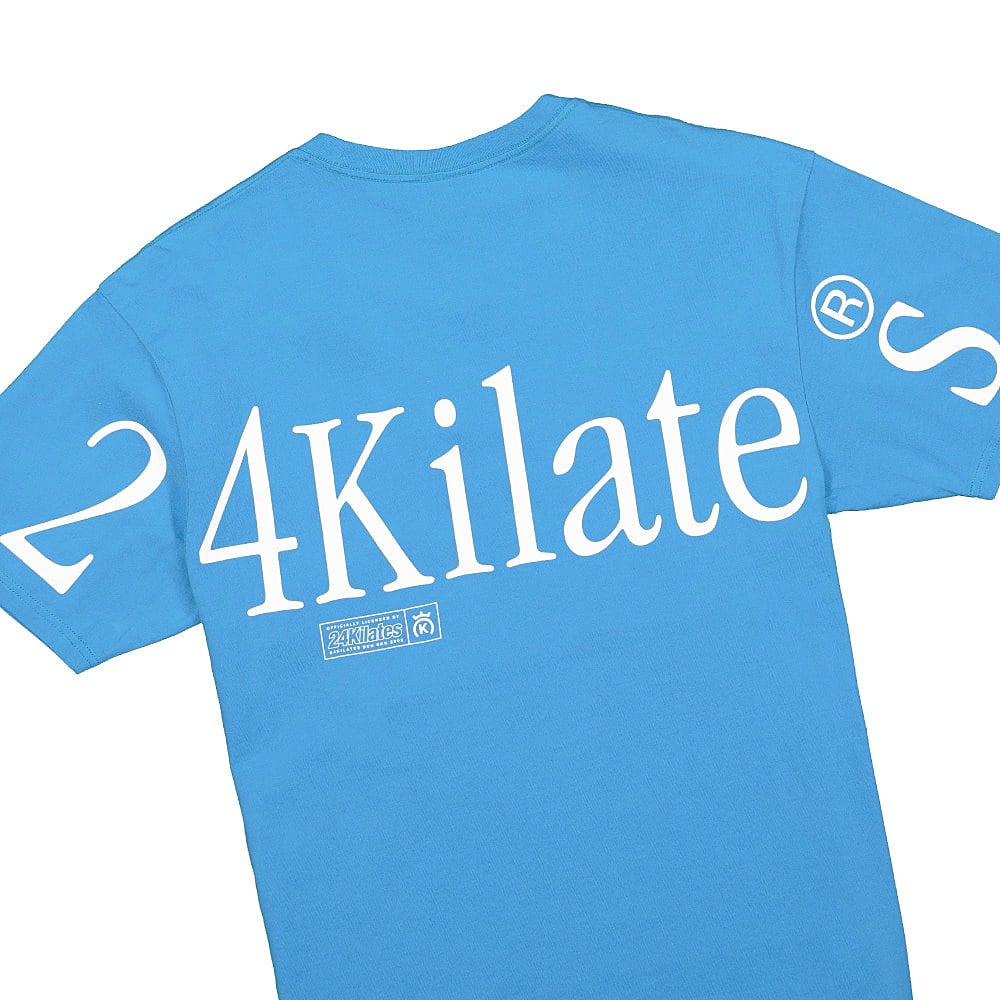 24 Kilates Zoom Logo Tee Blue T-Shirts Detailfoto | Overkill