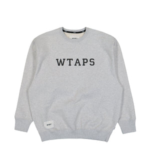 WTAPS Academy / Sweater / Cotton Ash Gray Sweatshirts 251ATDT-CSM03 / Ash Gray | Overkill