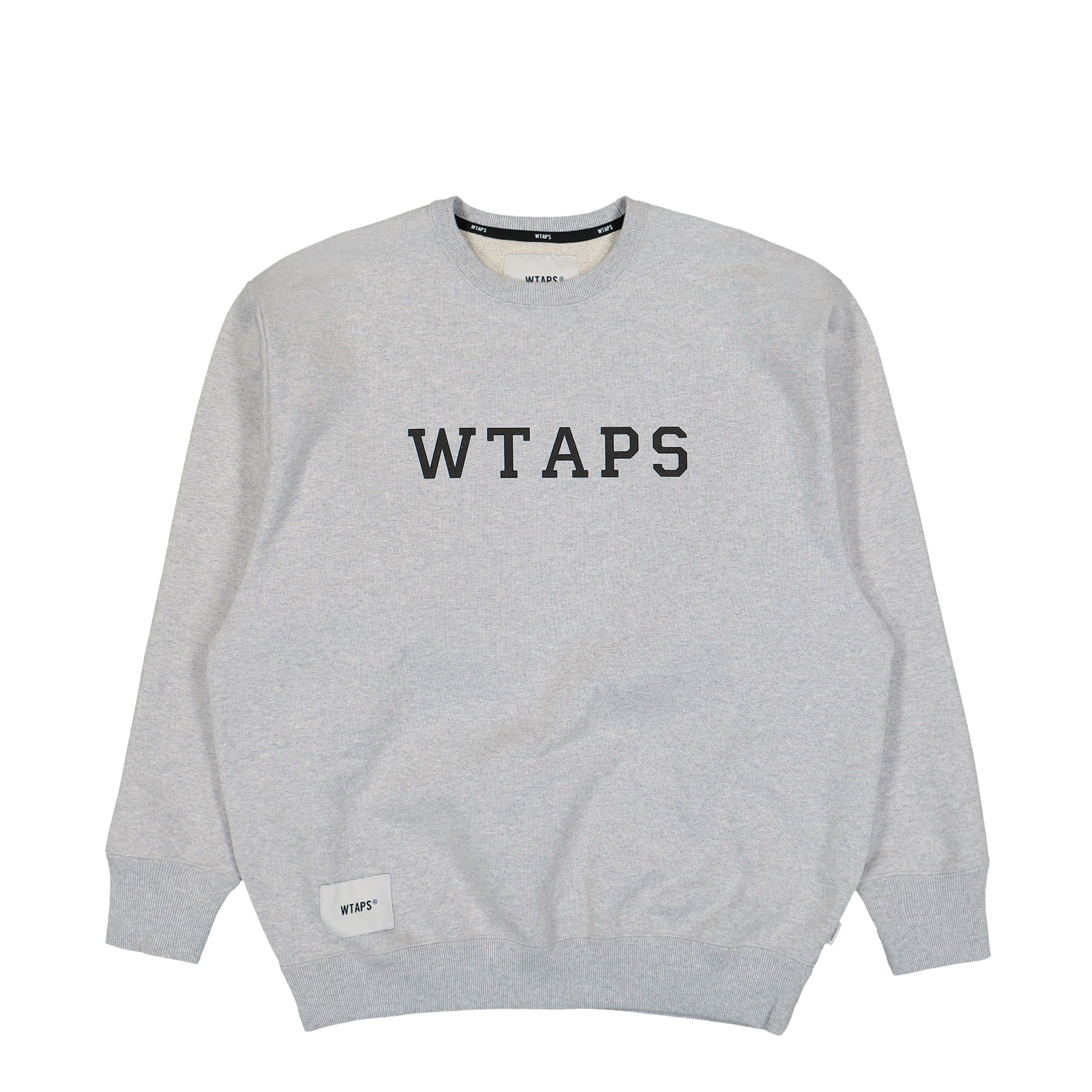 WTAPS Academy / Sweater / Cotton Ash Gray Sweatshirts 251ATDT-CSM03 / Ash Gray | Overkill