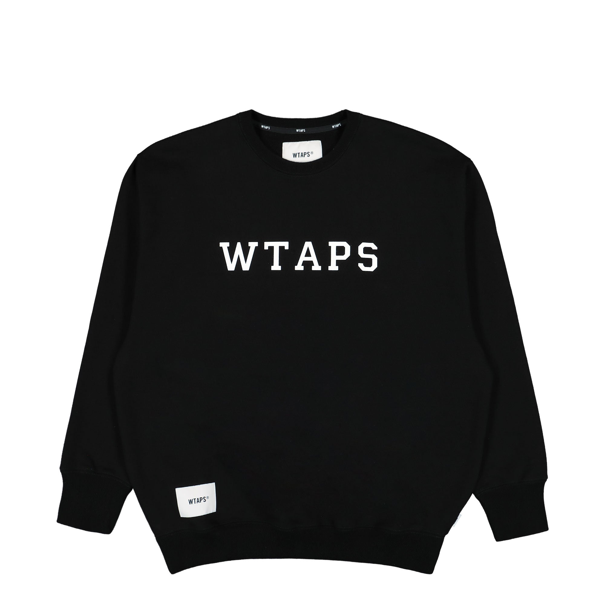 WTAPS Academy / Sweater / Cotton Black Sweatshirts 251ATDT-CSM03 / Black | Overkill